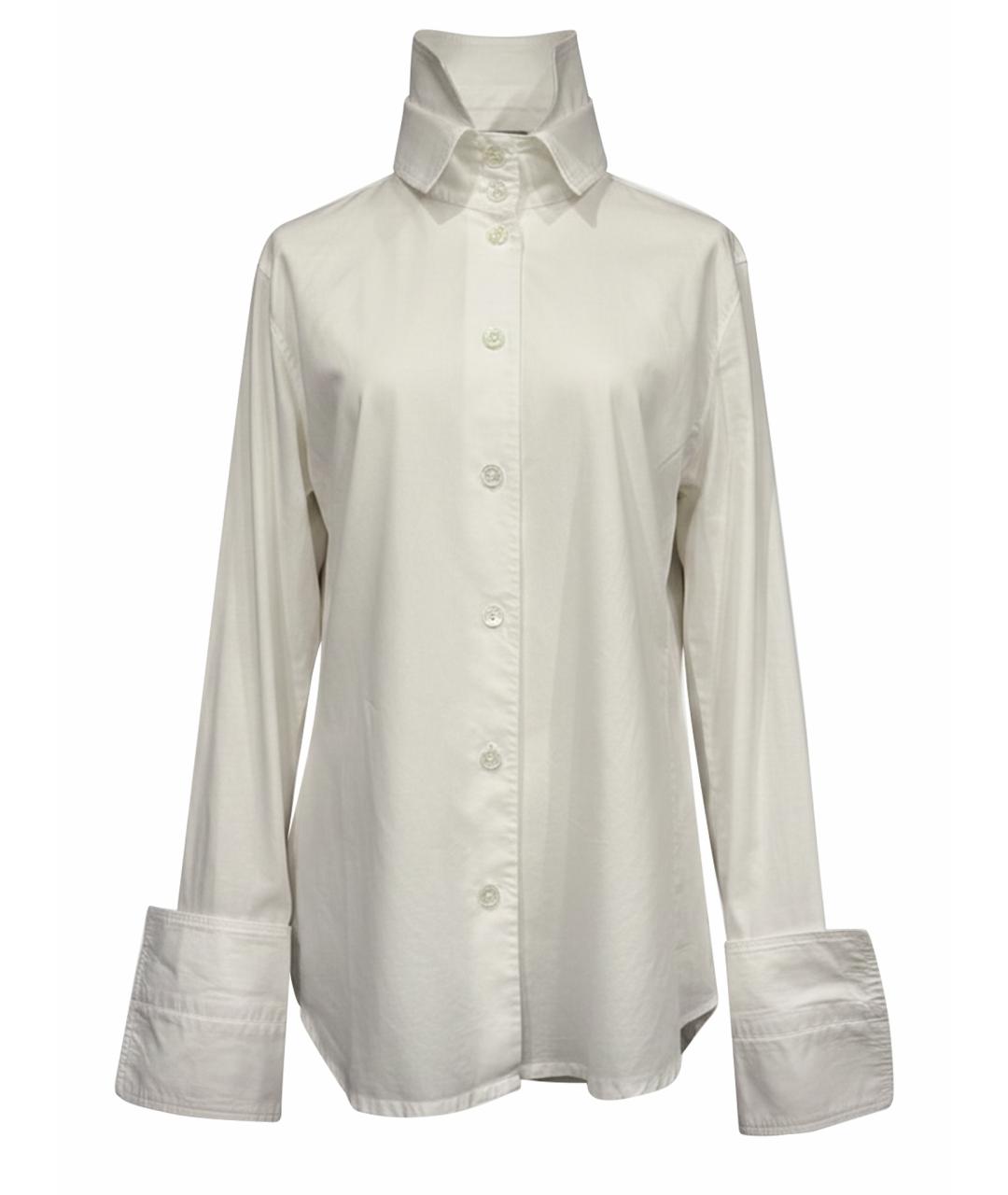 ANN DEMEULEMEESTER Белая хлопковая классическая рубашка, фото 1