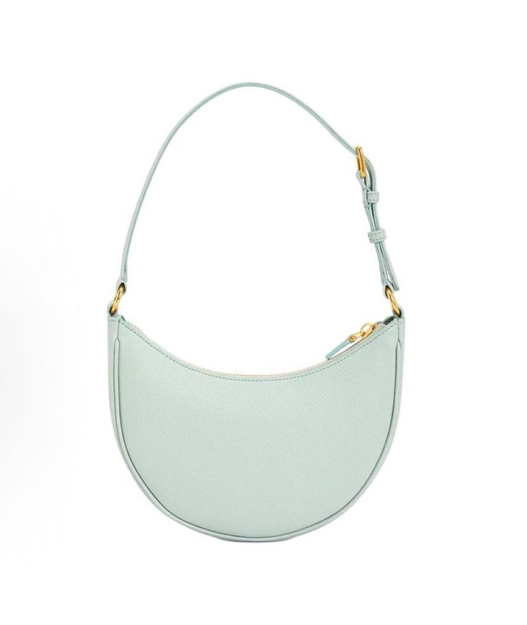 VALENTINO Голубая кожаная сумка через плечо, фото 3