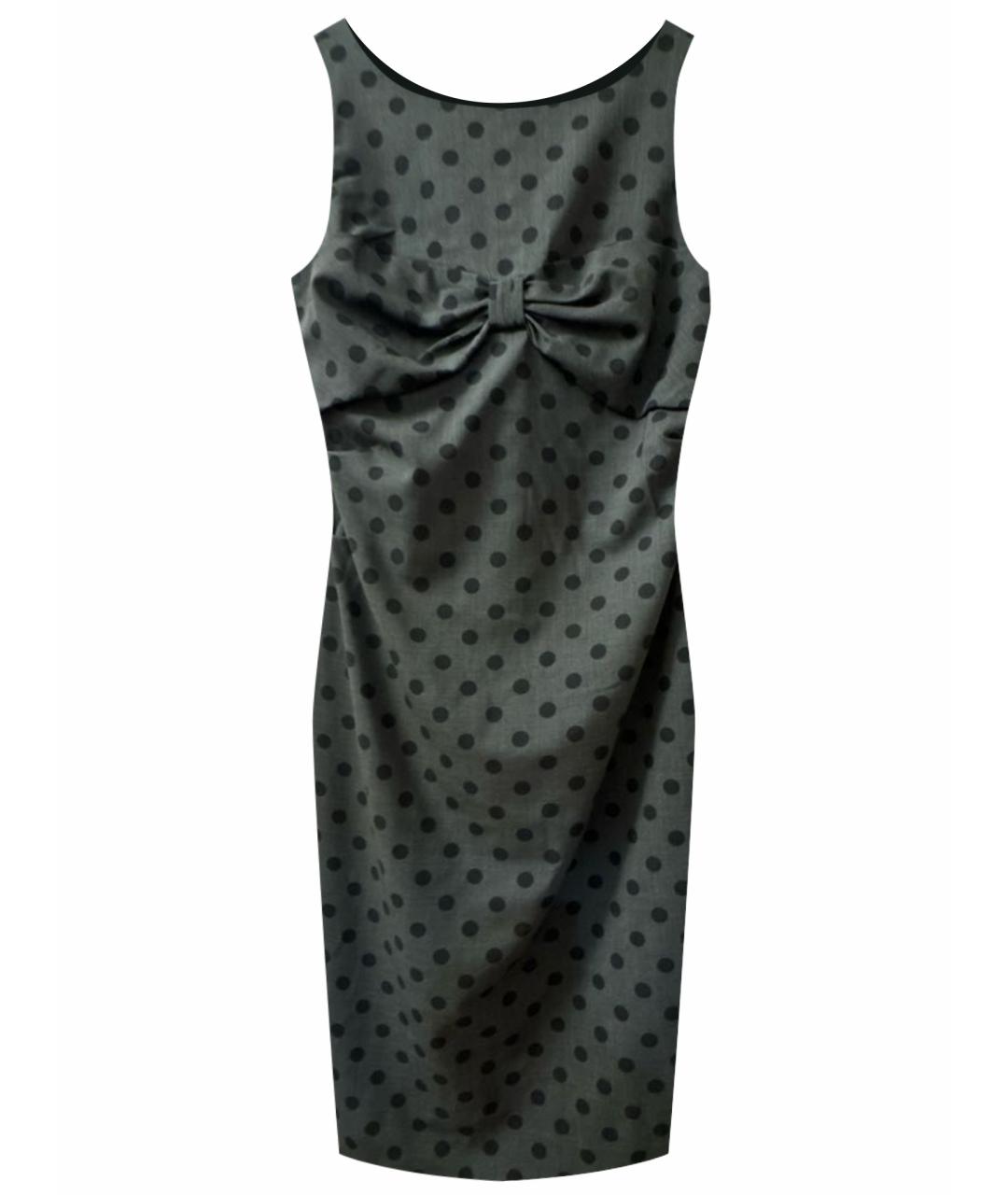 MOSCHINO Серое хлопковое повседневное платье, фото 1