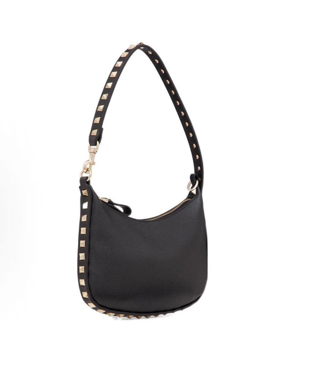 VALENTINO Черная кожаная сумка через плечо, фото 2