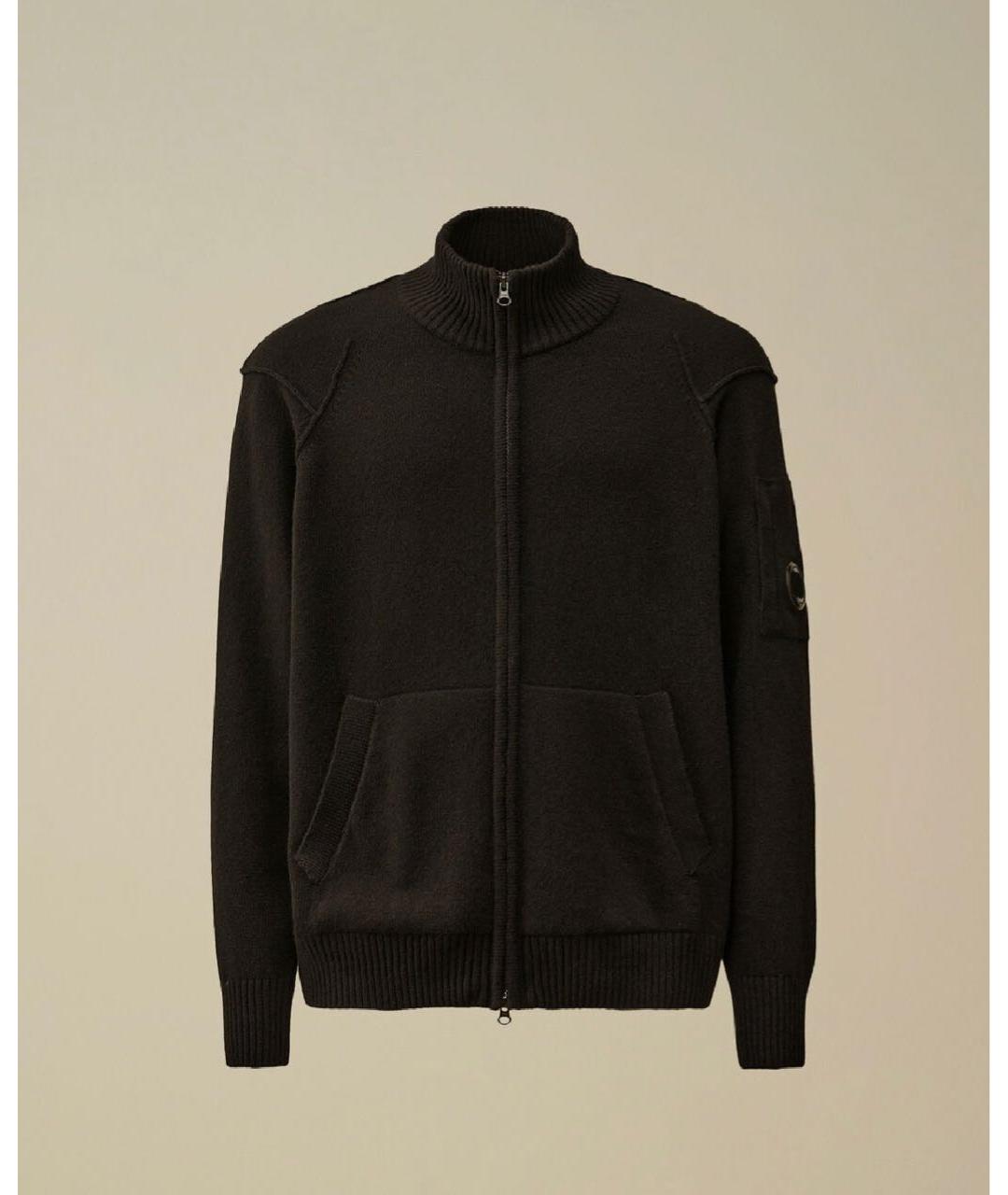 CP COMPANY Черный шерстяной джемпер / свитер, фото 7