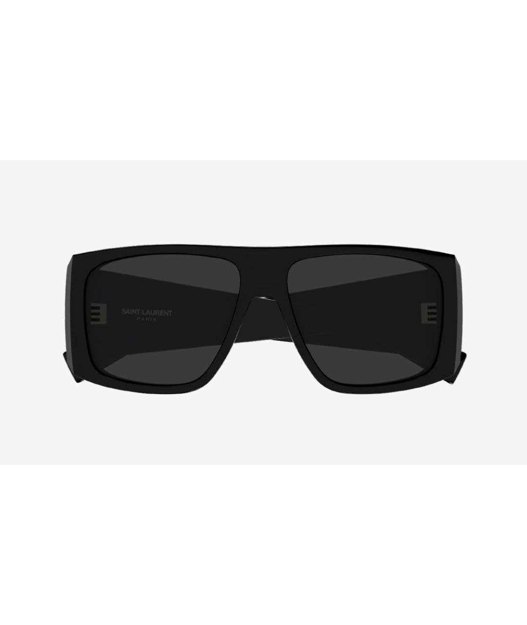 SAINT LAURENT Черные пластиковые солнцезащитные очки, фото 3
