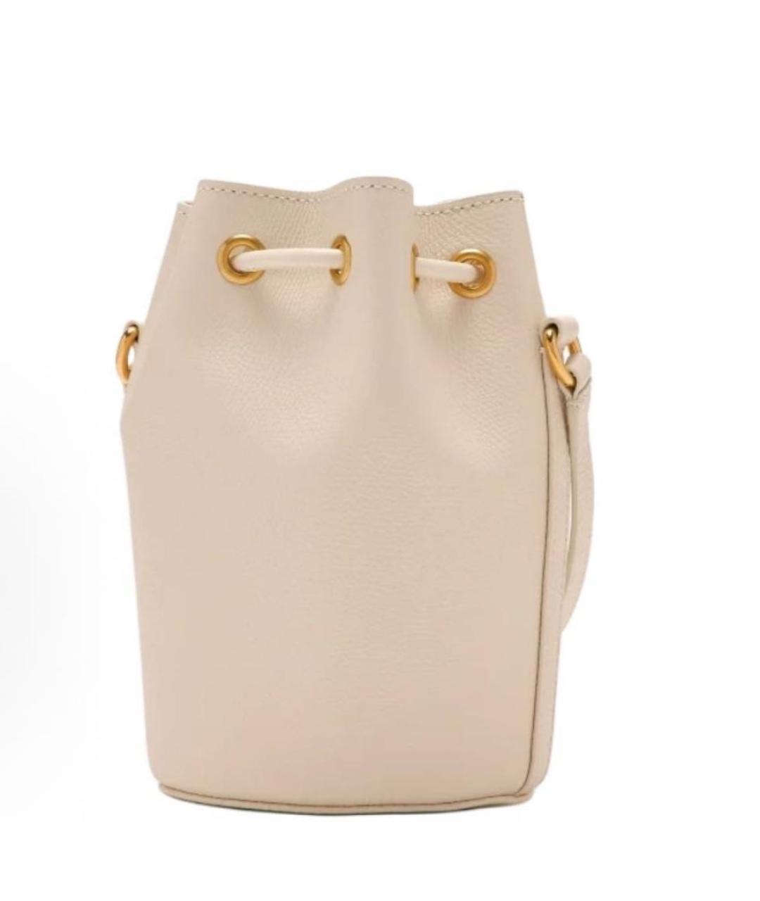 VALENTINO Бежевая кожаная сумка через плечо, фото 2