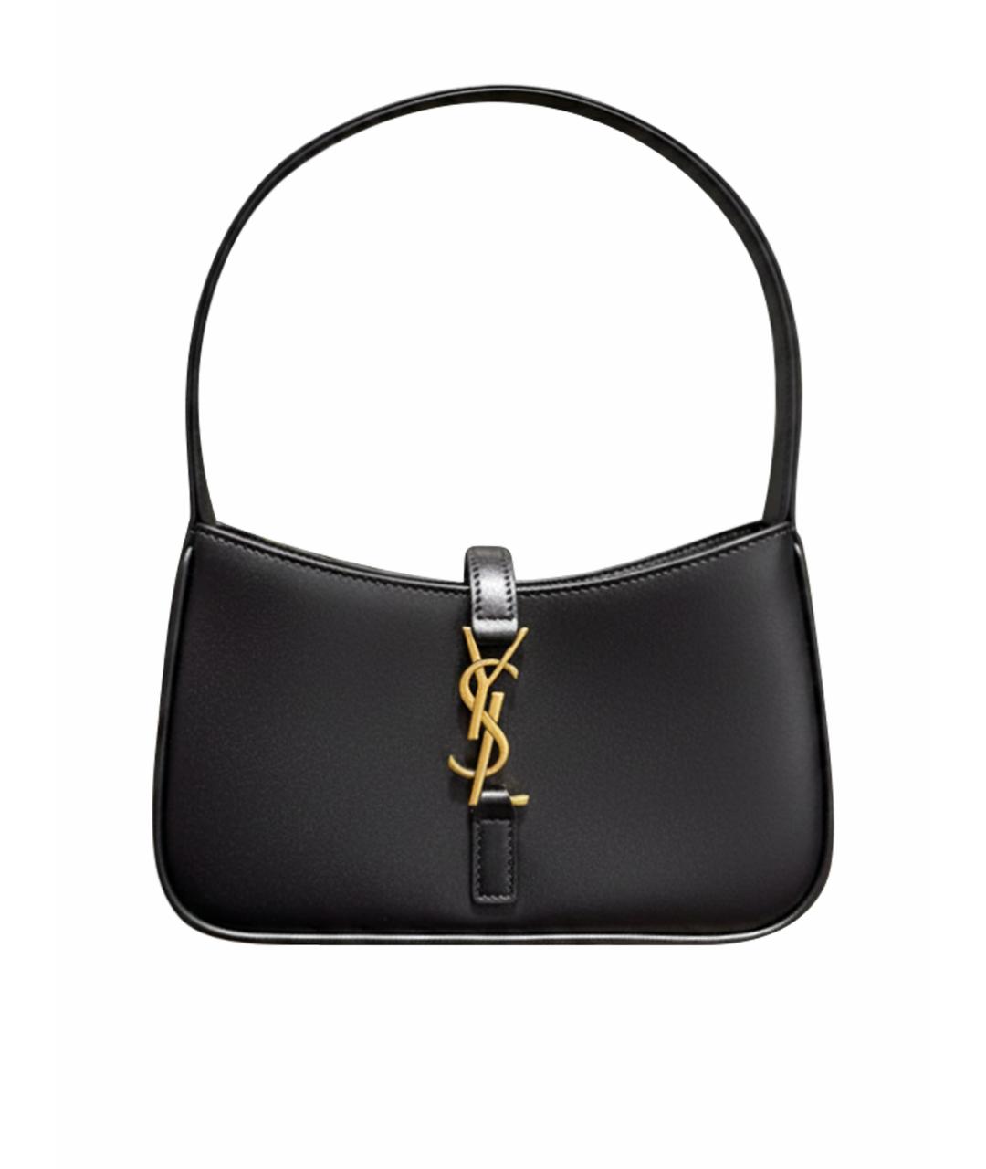 SAINT LAURENT Черная сумка через плечо из искусственной кожи, фото 1