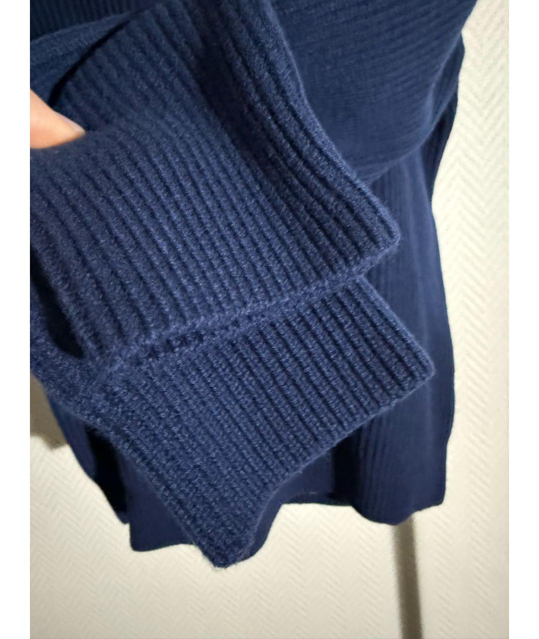12 STOREEZ Синий шерстяной джемпер / свитер, фото 4