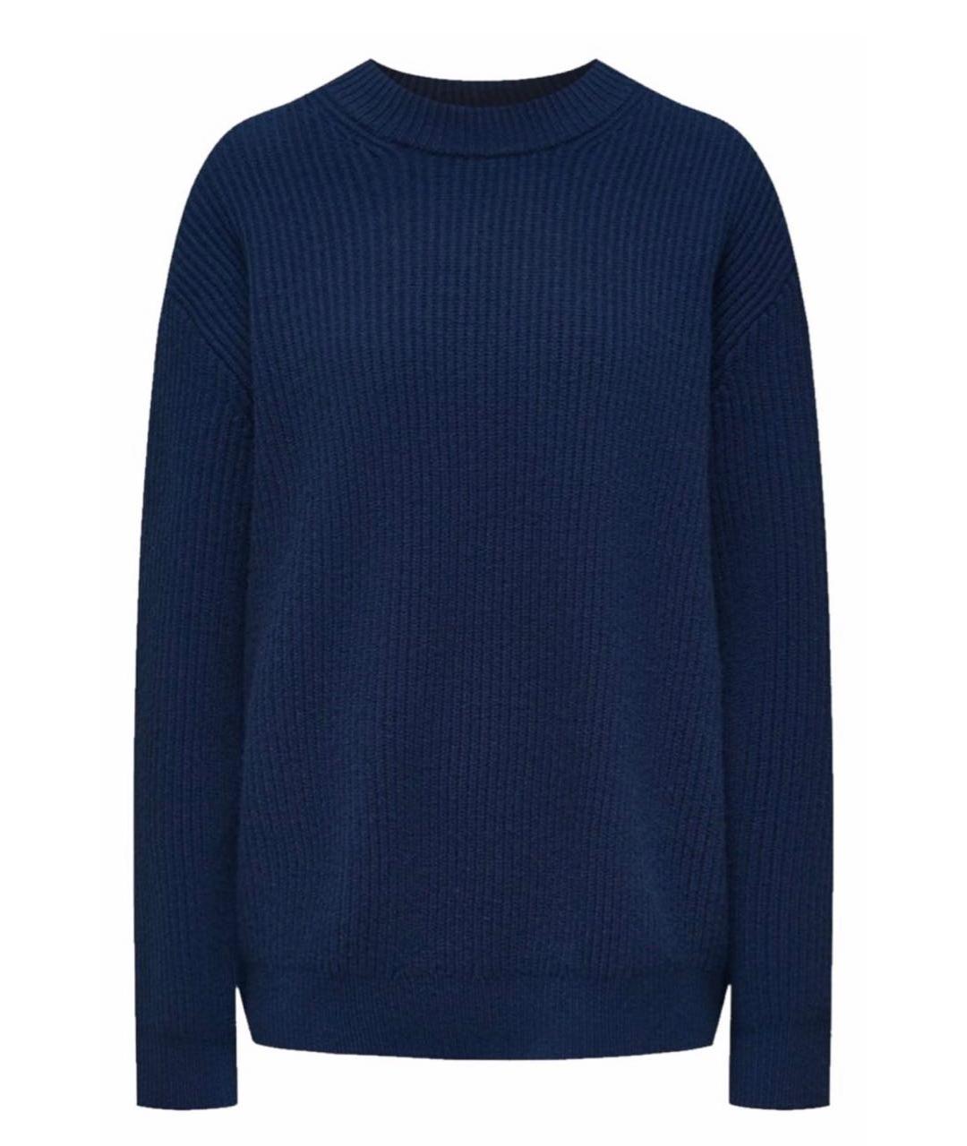 12 STOREEZ Синий шерстяной джемпер / свитер, фото 1