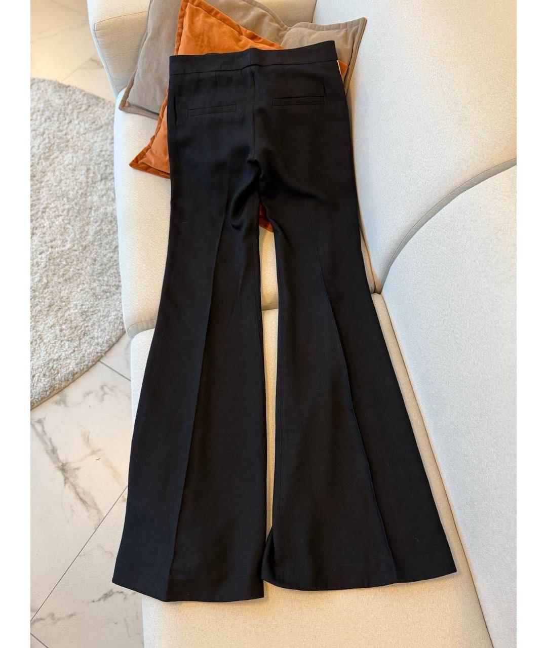 BALMAIN Черные хлопковые брюки широкие, фото 2