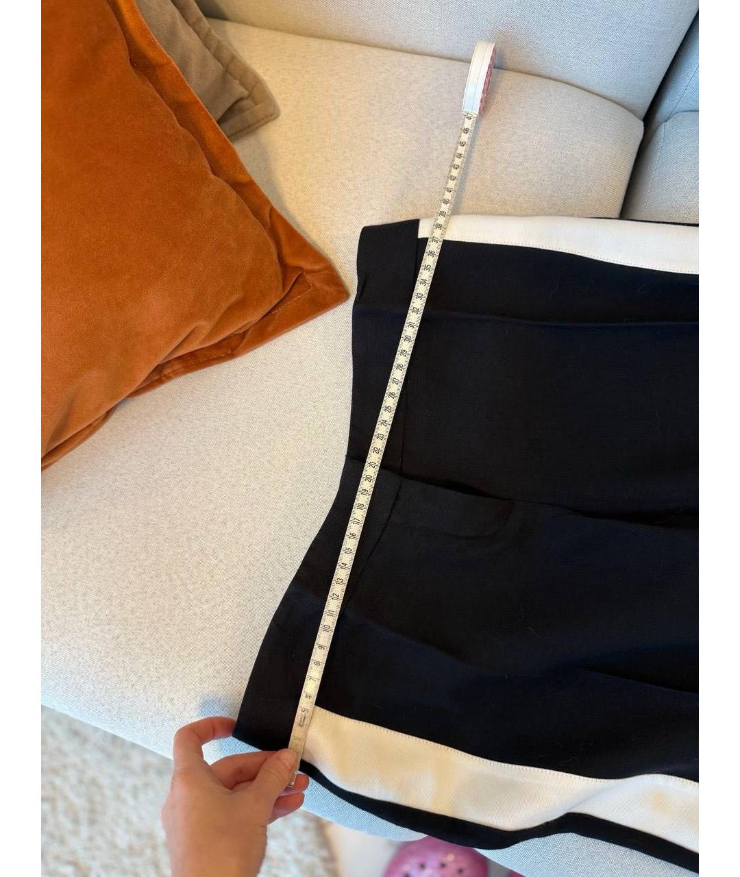 BALMAIN Черные хлопковые брюки широкие, фото 7