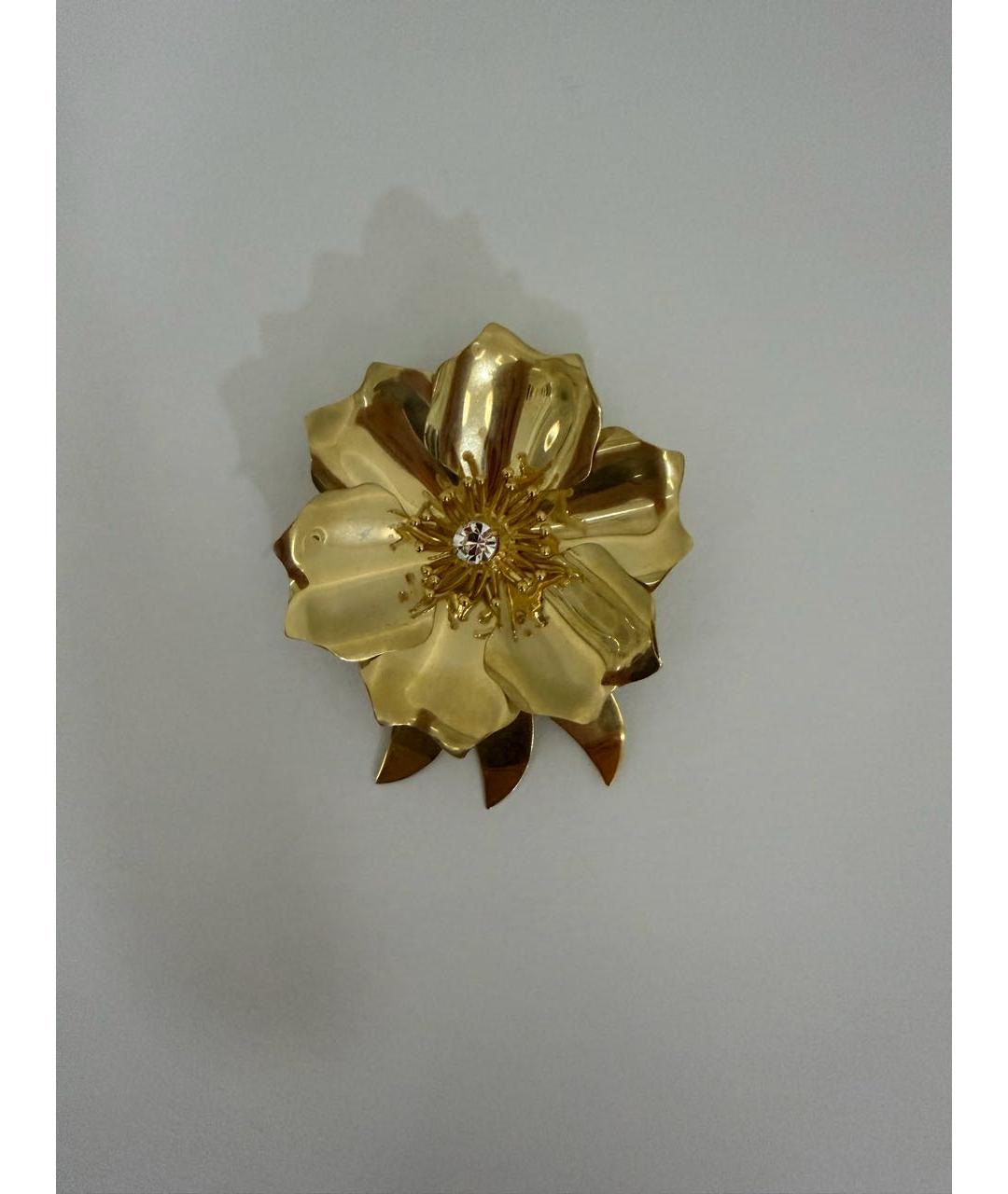 MIU MIU Золотая металлическая булавка / брошь, фото 7