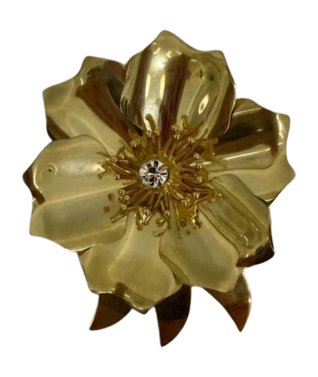 MIU MIU Золотая металлическая булавка / брошь, фото 1