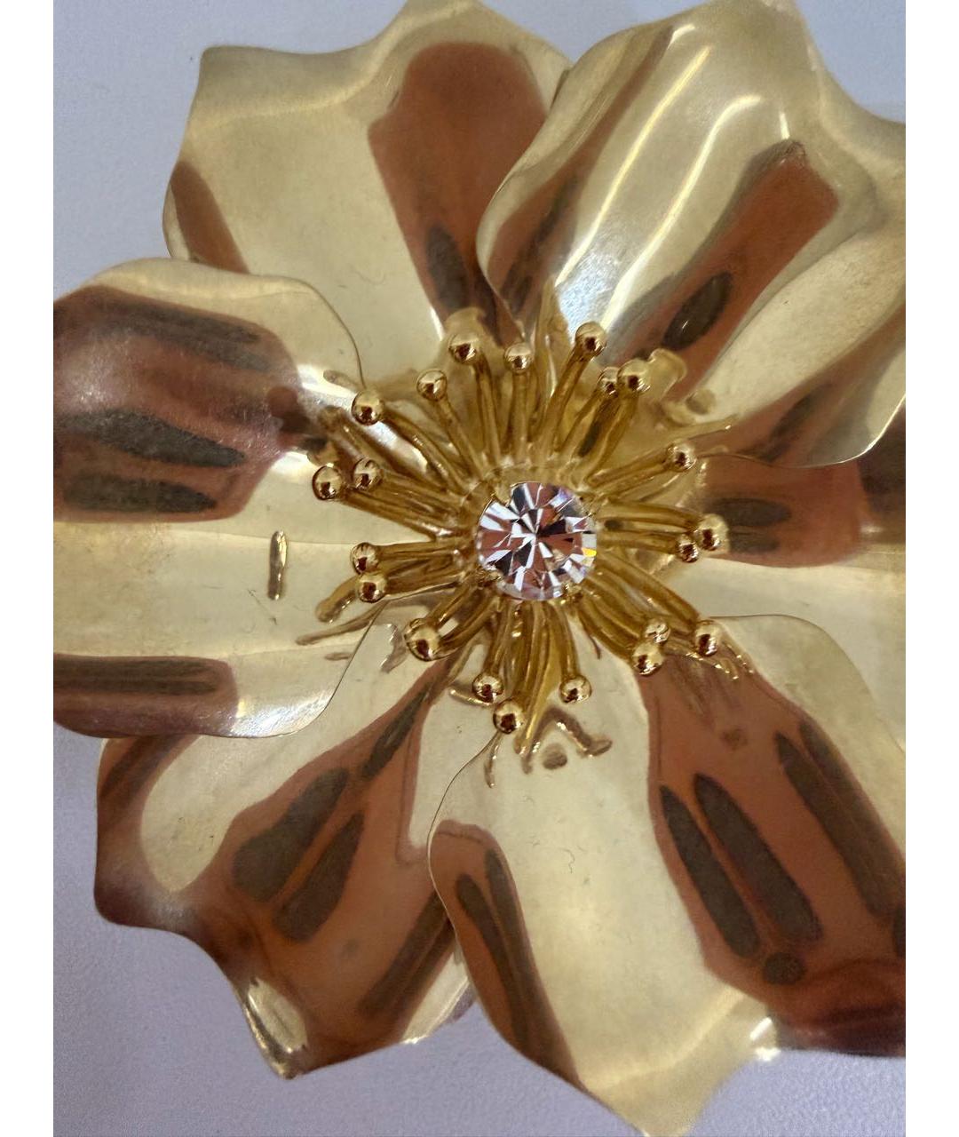 MIU MIU Золотая металлическая булавка / брошь, фото 4