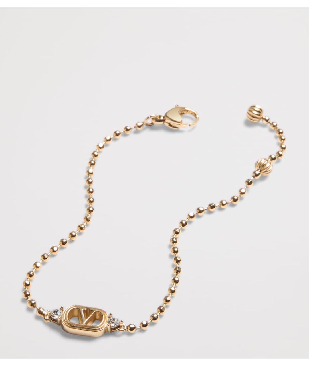 VALENTINO Золотой металлический браслет, фото 2