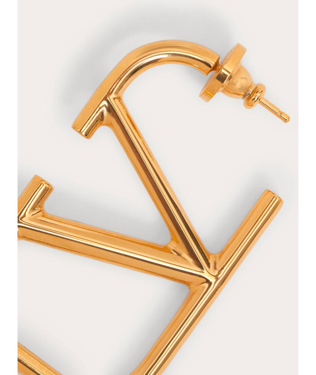 VALENTINO Золотые металлические серьги, фото 4