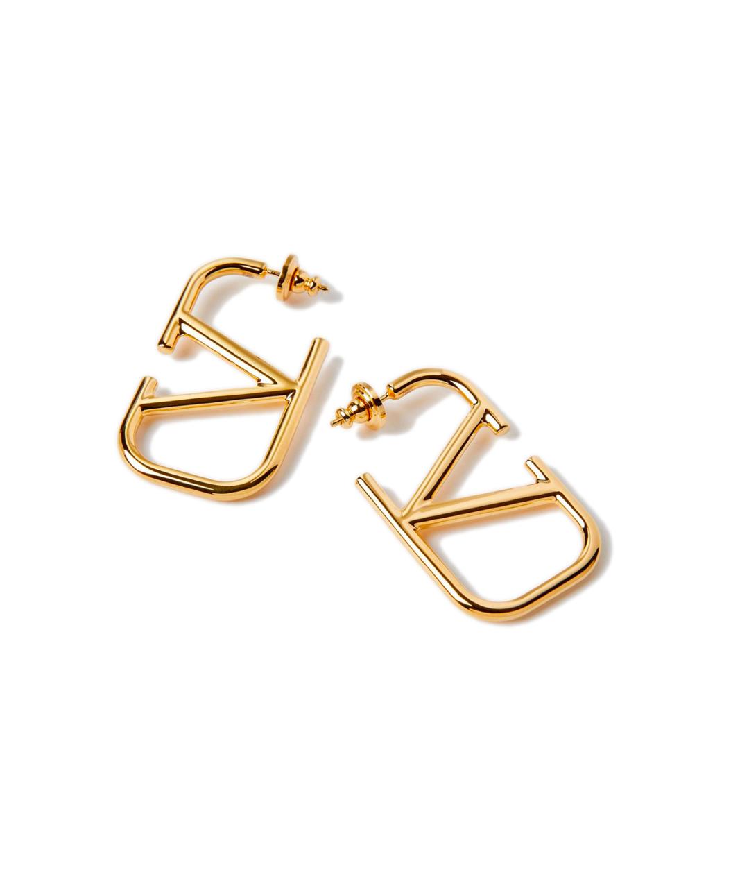 VALENTINO Золотые металлические серьги, фото 1