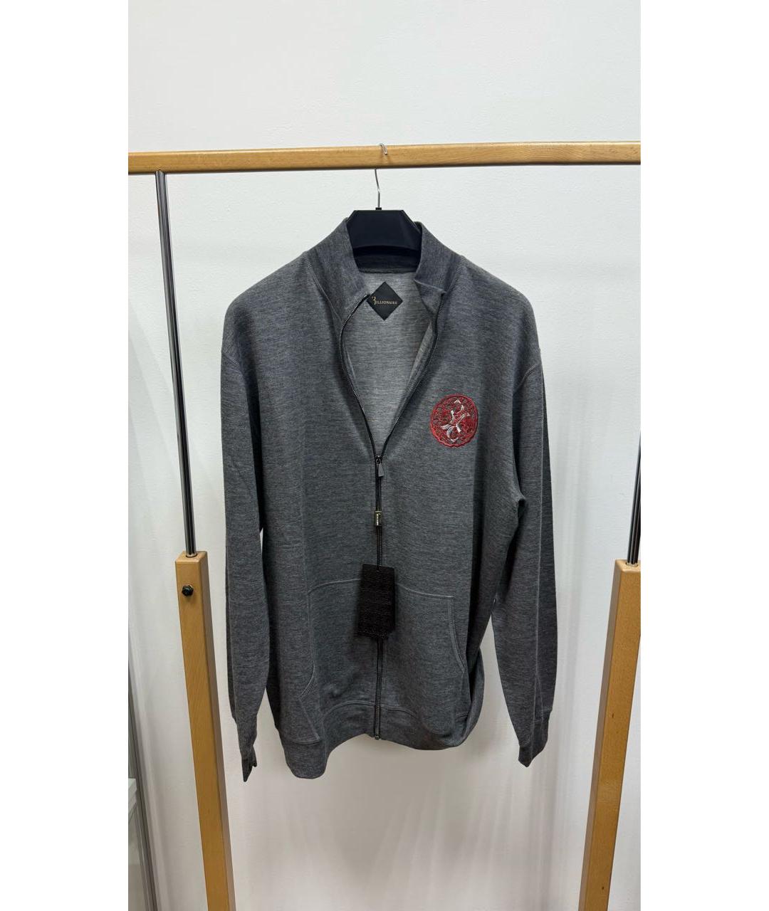 BILLIONAIRE Серый кашемировый спортивный костюм, фото 6