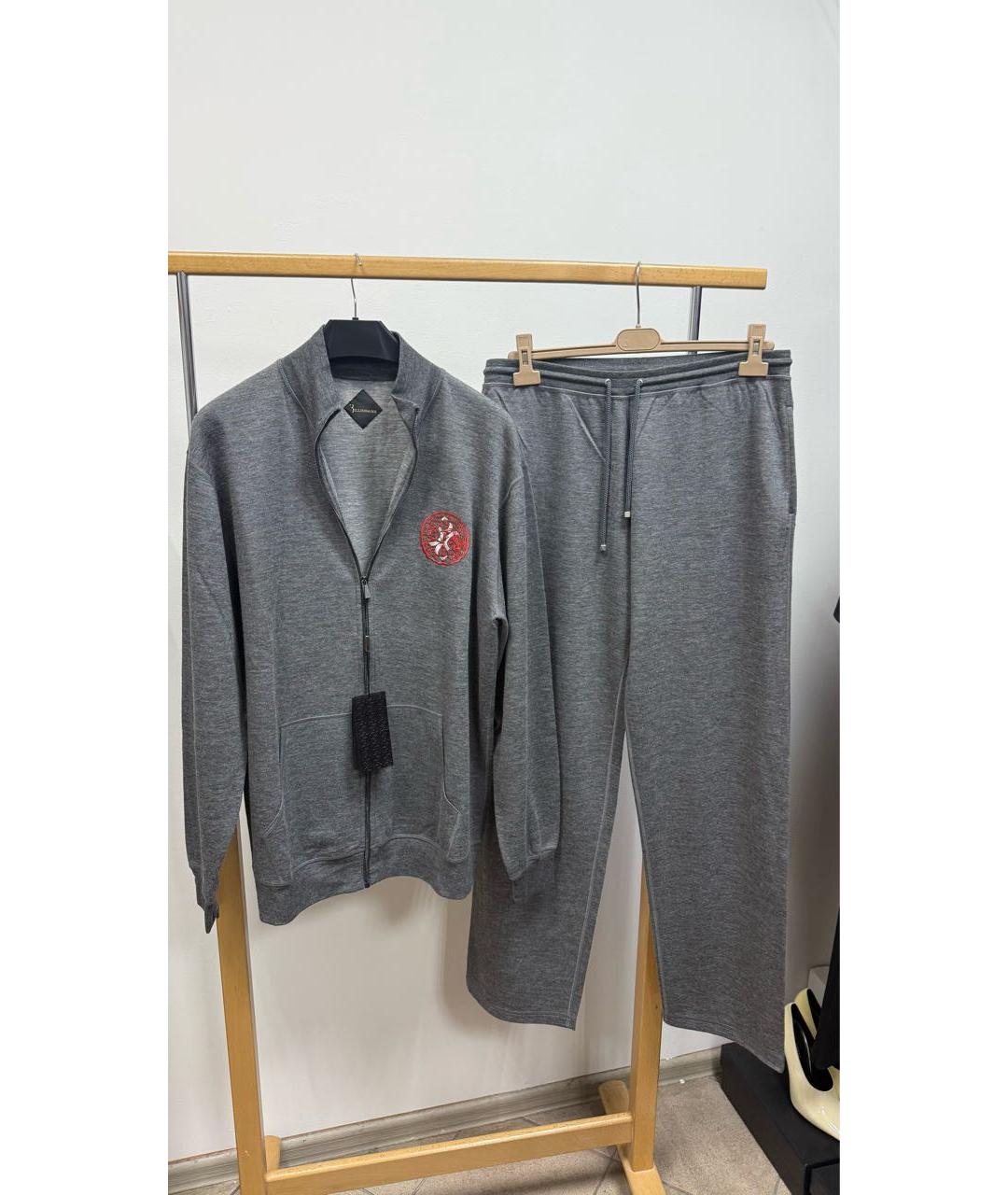BILLIONAIRE Серый кашемировый спортивный костюм, фото 7