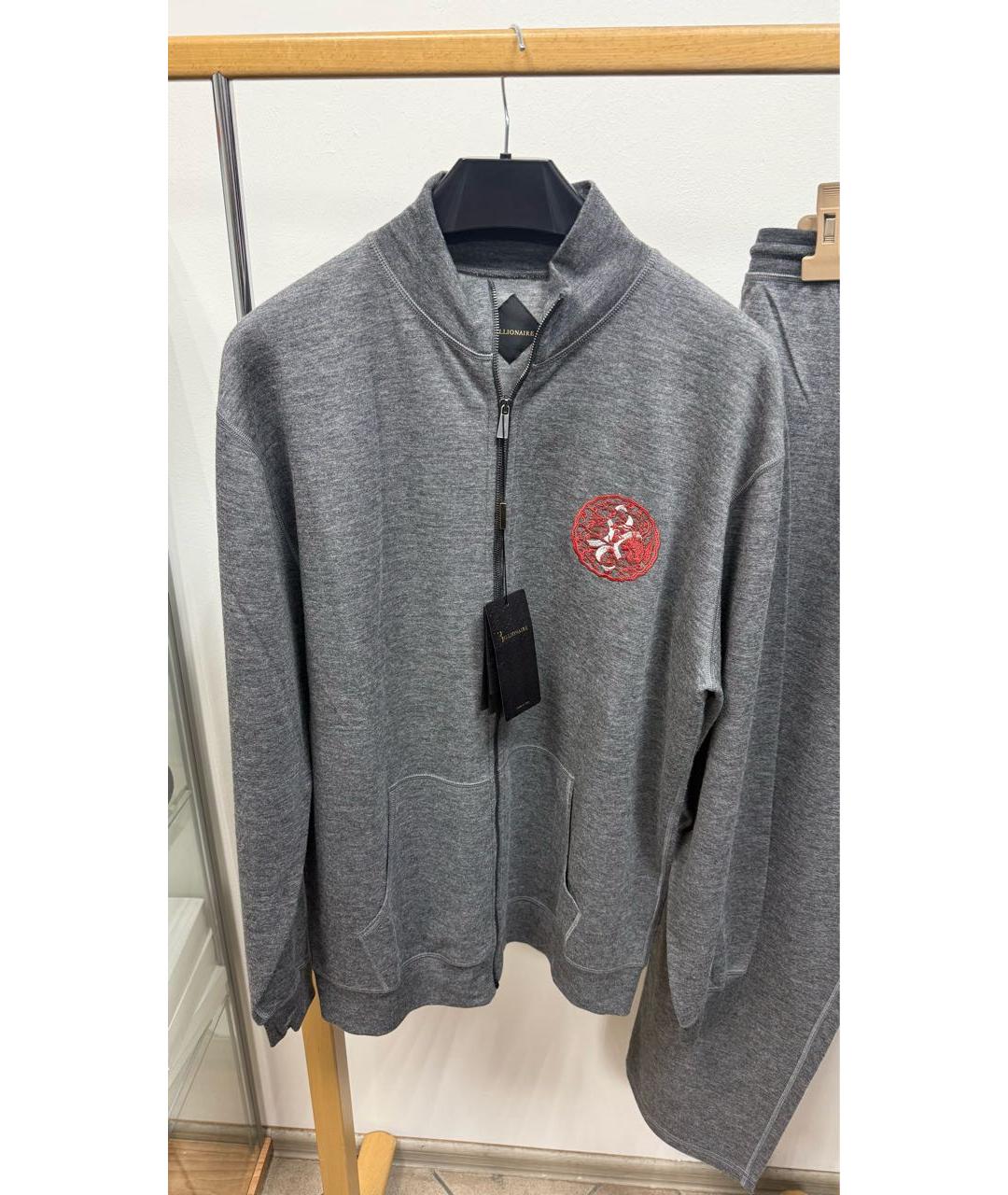 BILLIONAIRE Серый кашемировый спортивный костюм, фото 5