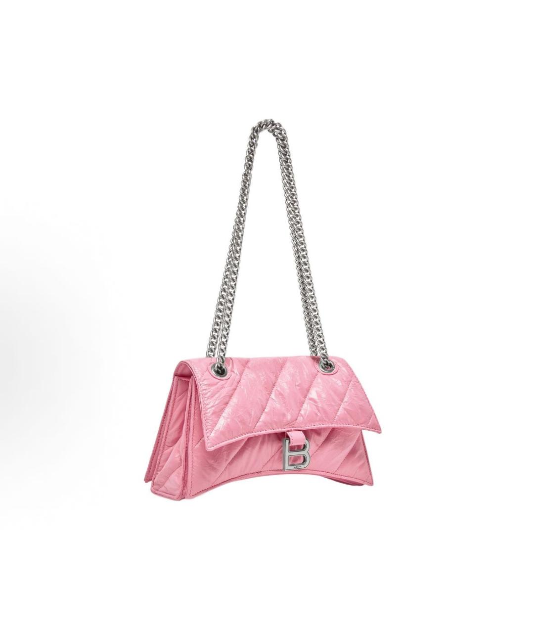 BALENCIAGA Розовая кожаная сумка через плечо, фото 2