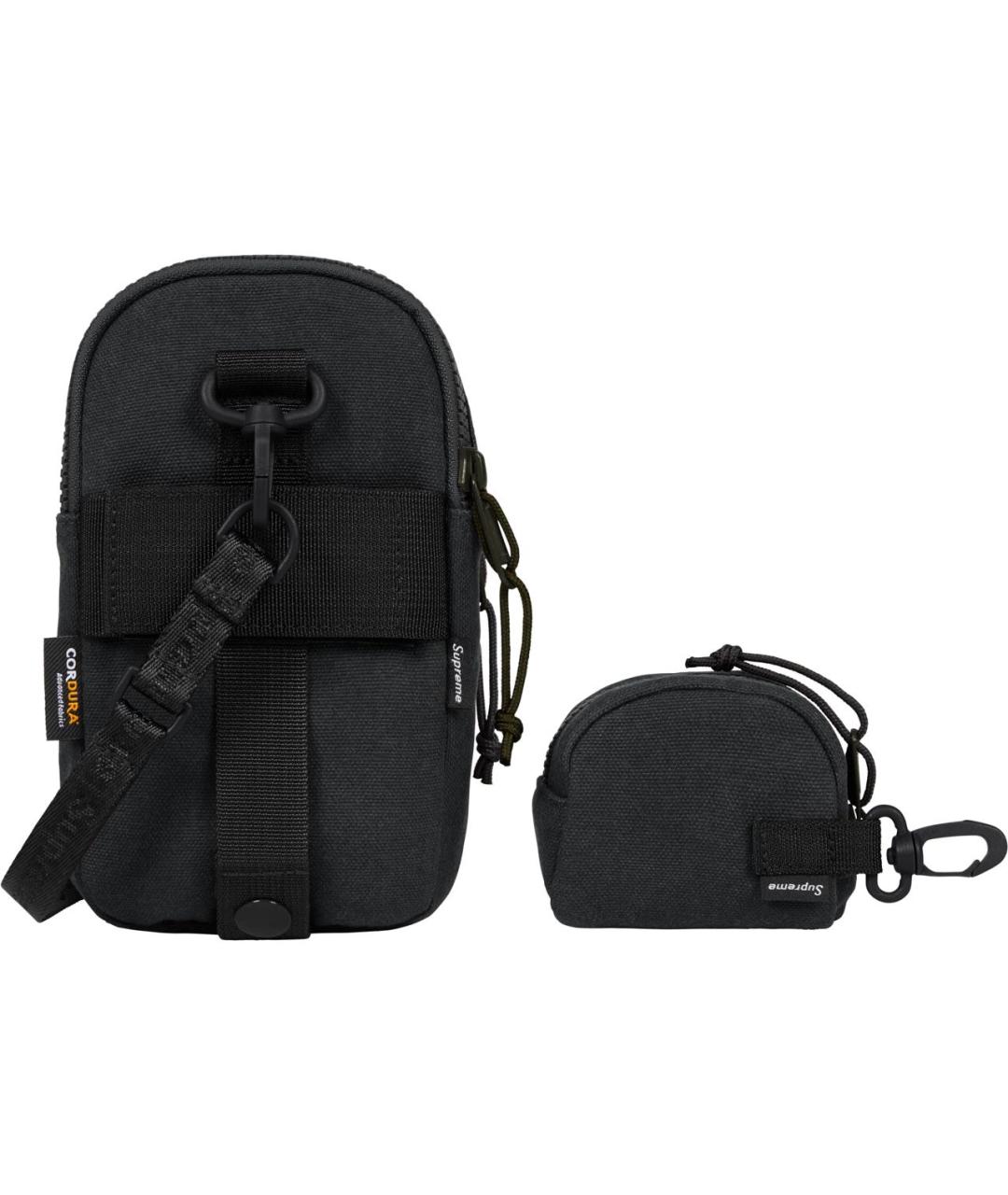 SUPREME Черная синтетическая сумка через плечо, фото 3