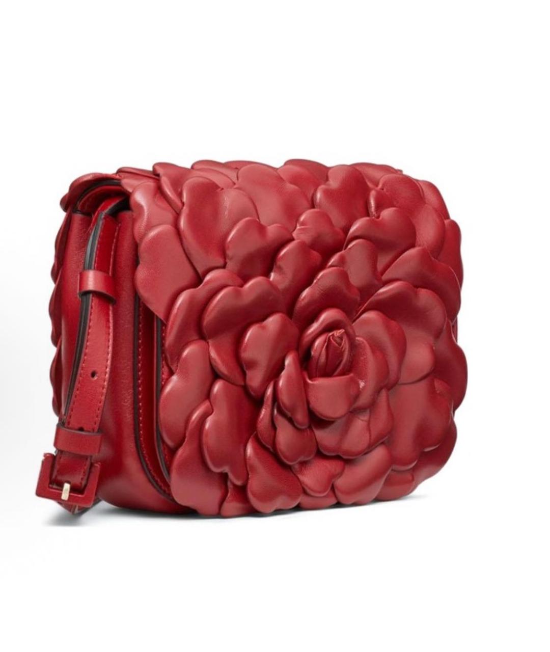 VALENTINO Красная кожаная сумка через плечо, фото 2