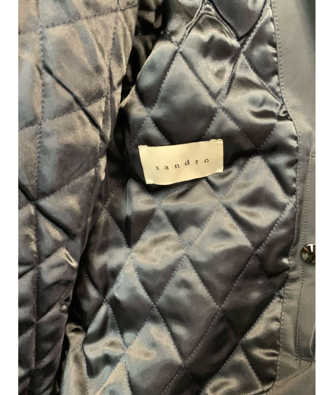 SANDRO Синяя полиэстеровая куртка, фото 3