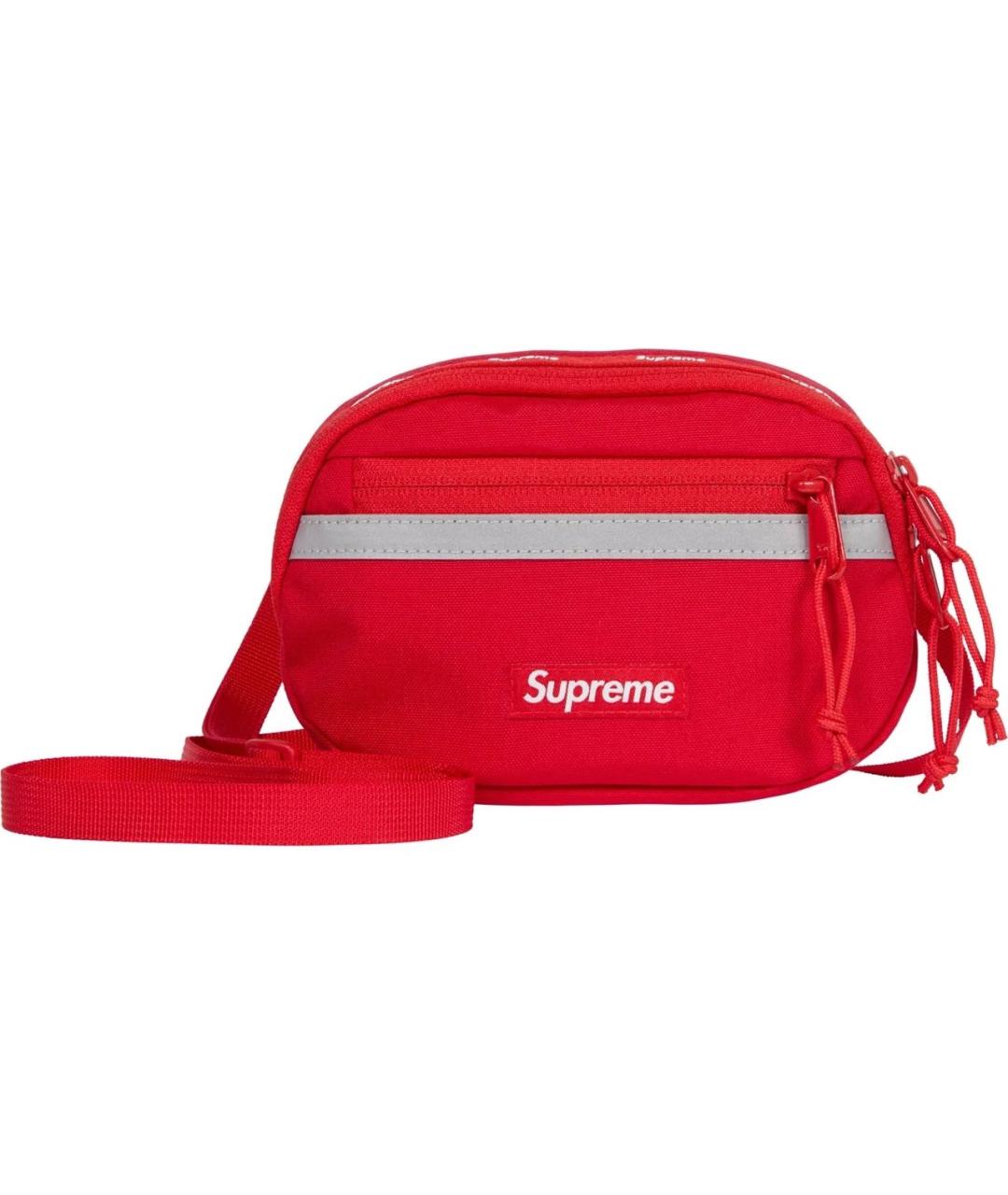 SUPREME Красная синтетическая сумка через плечо, фото 6