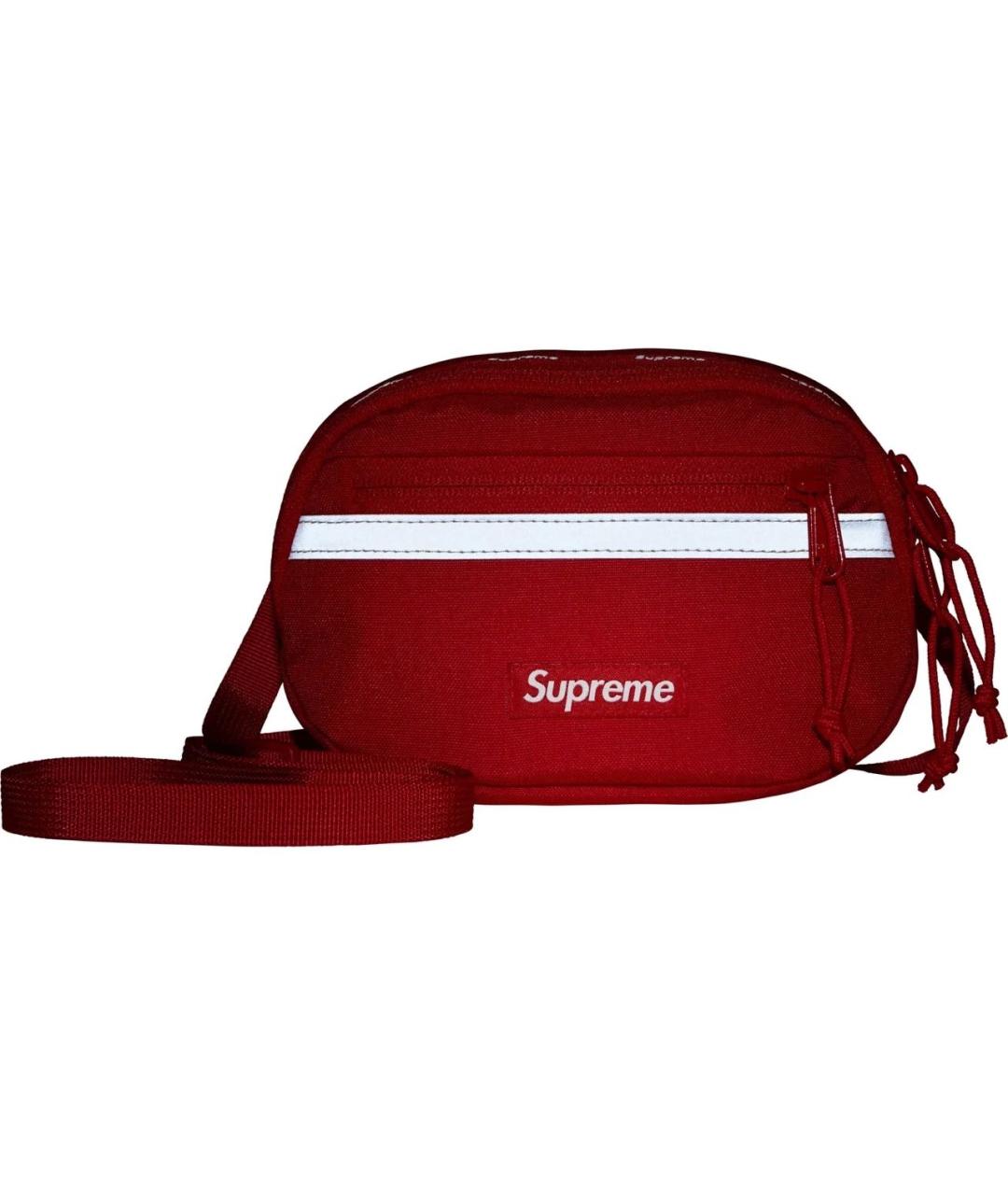 SUPREME Красная синтетическая сумка через плечо, фото 3