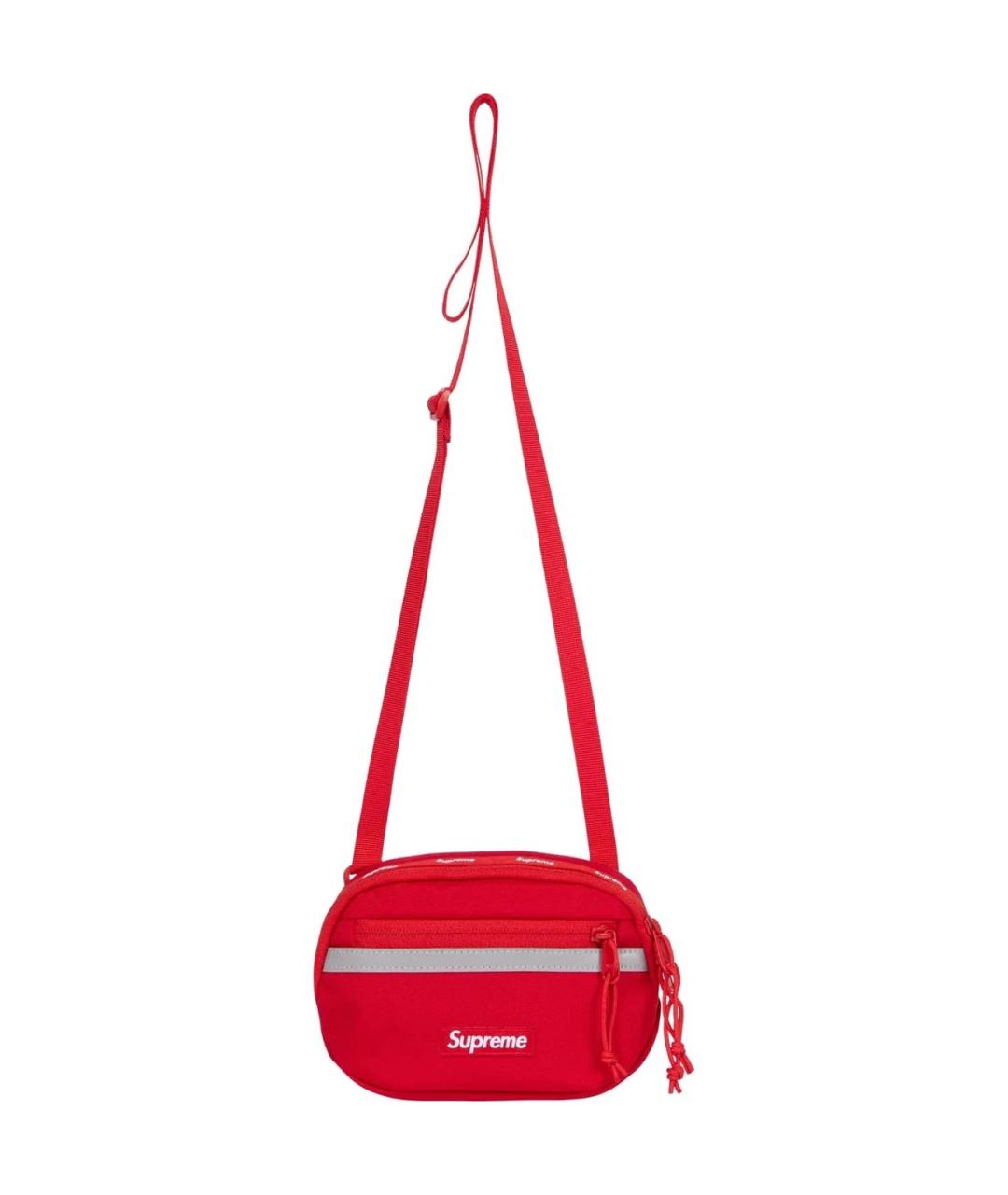 SUPREME Красная синтетическая сумка через плечо, фото 2