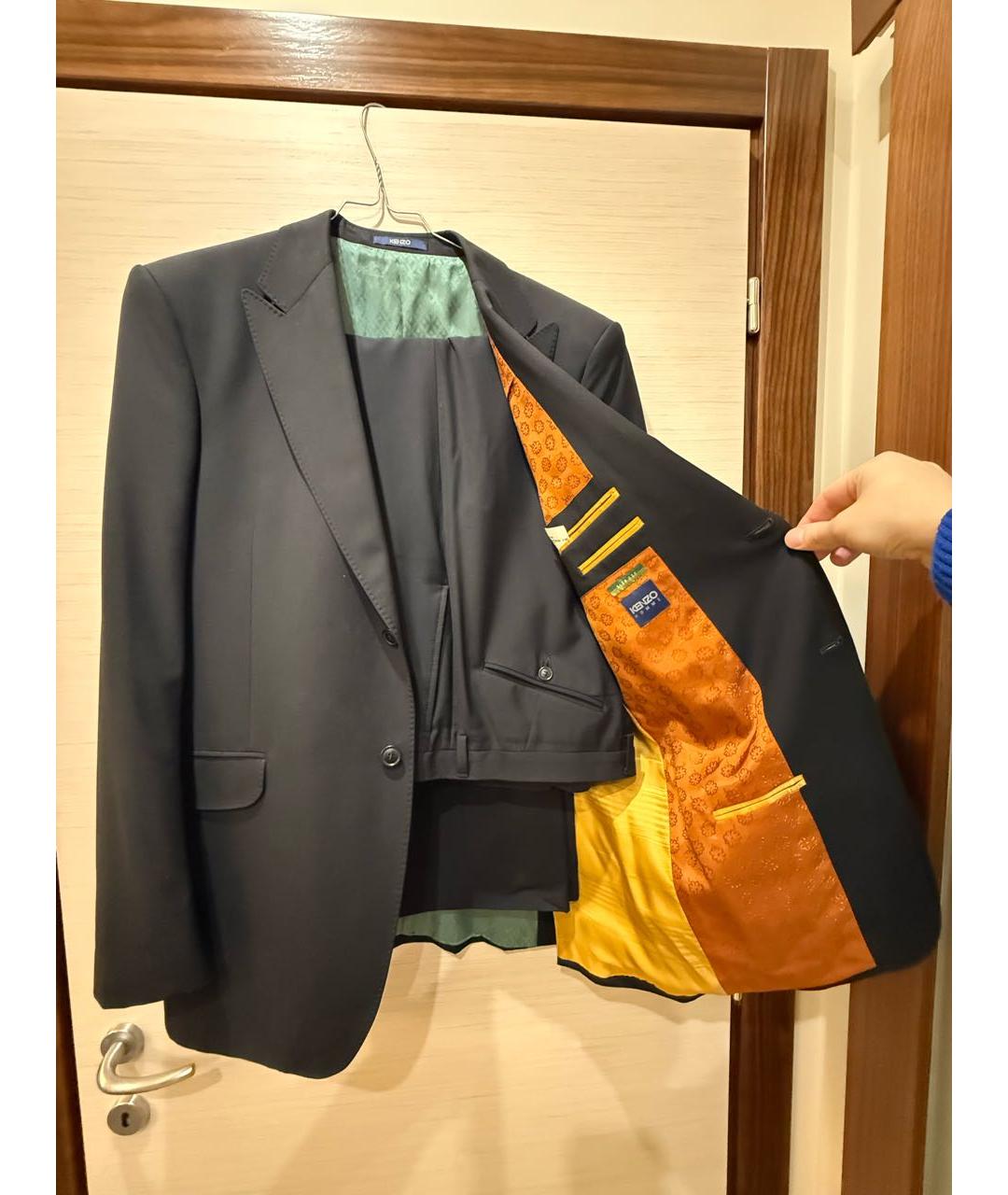 KENZO Черный классический костюм, фото 8