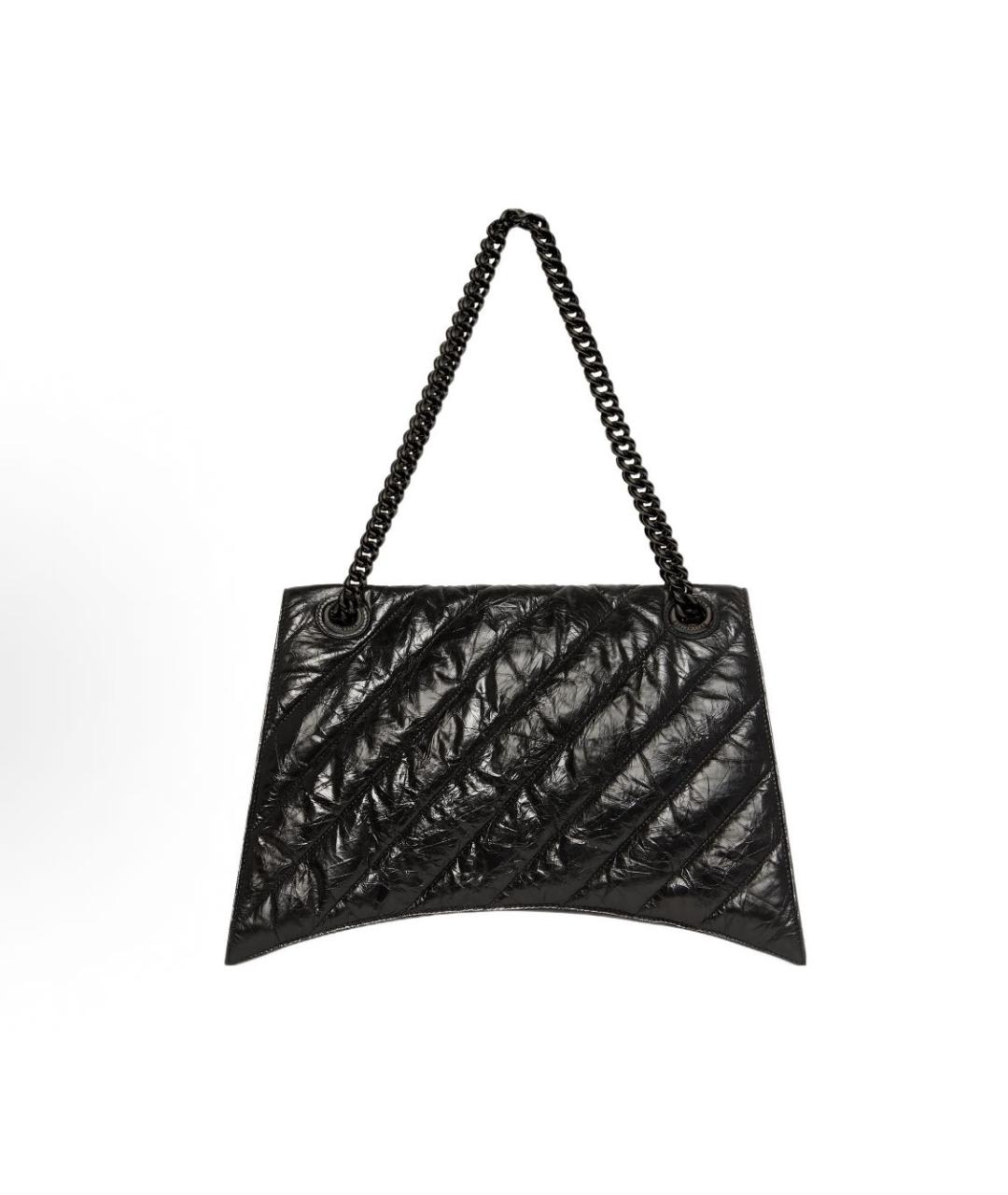 BALENCIAGA Черная кожаная сумка с короткими ручками, фото 3