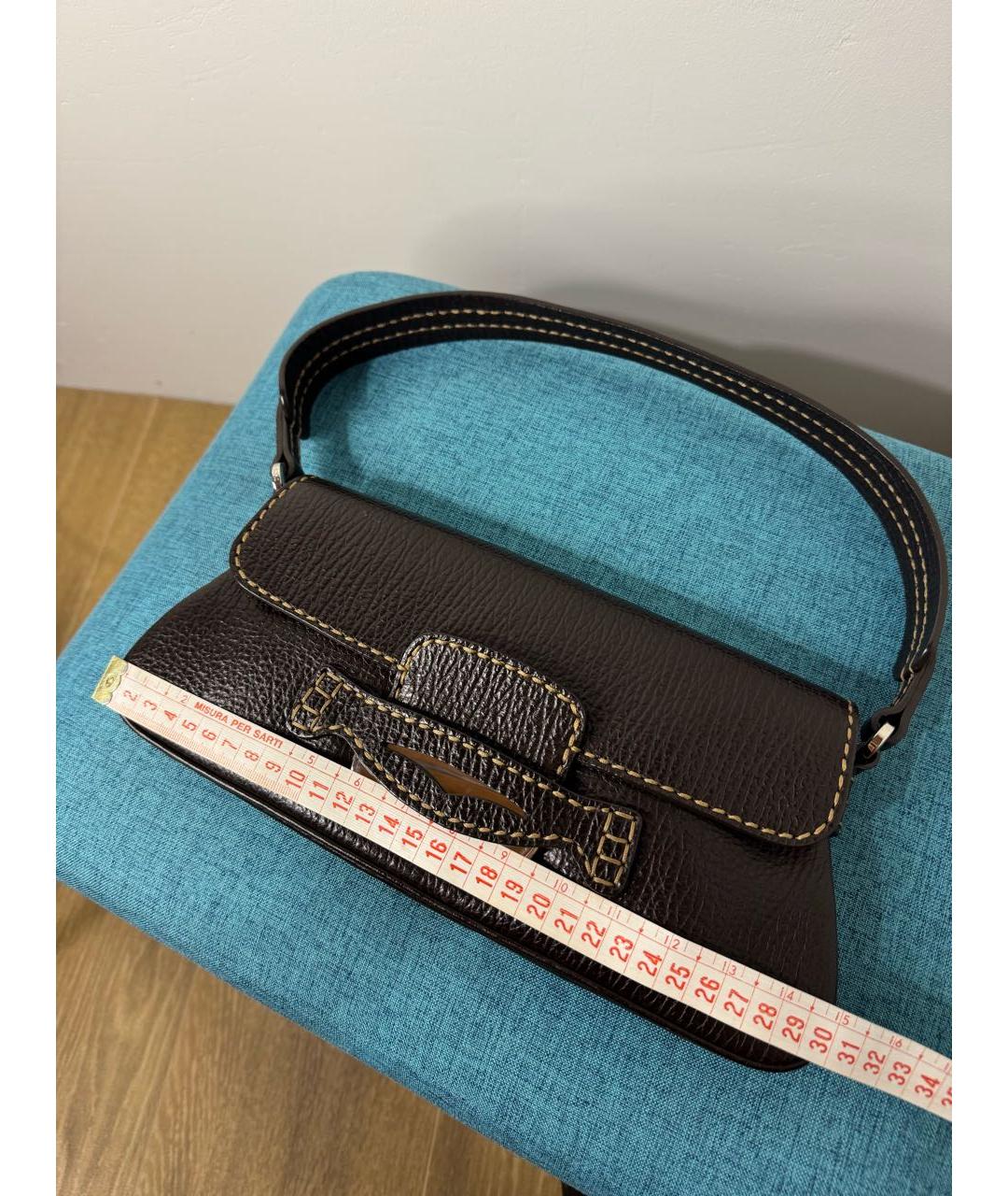TOD'S Коричневая кожаная сумка через плечо, фото 2