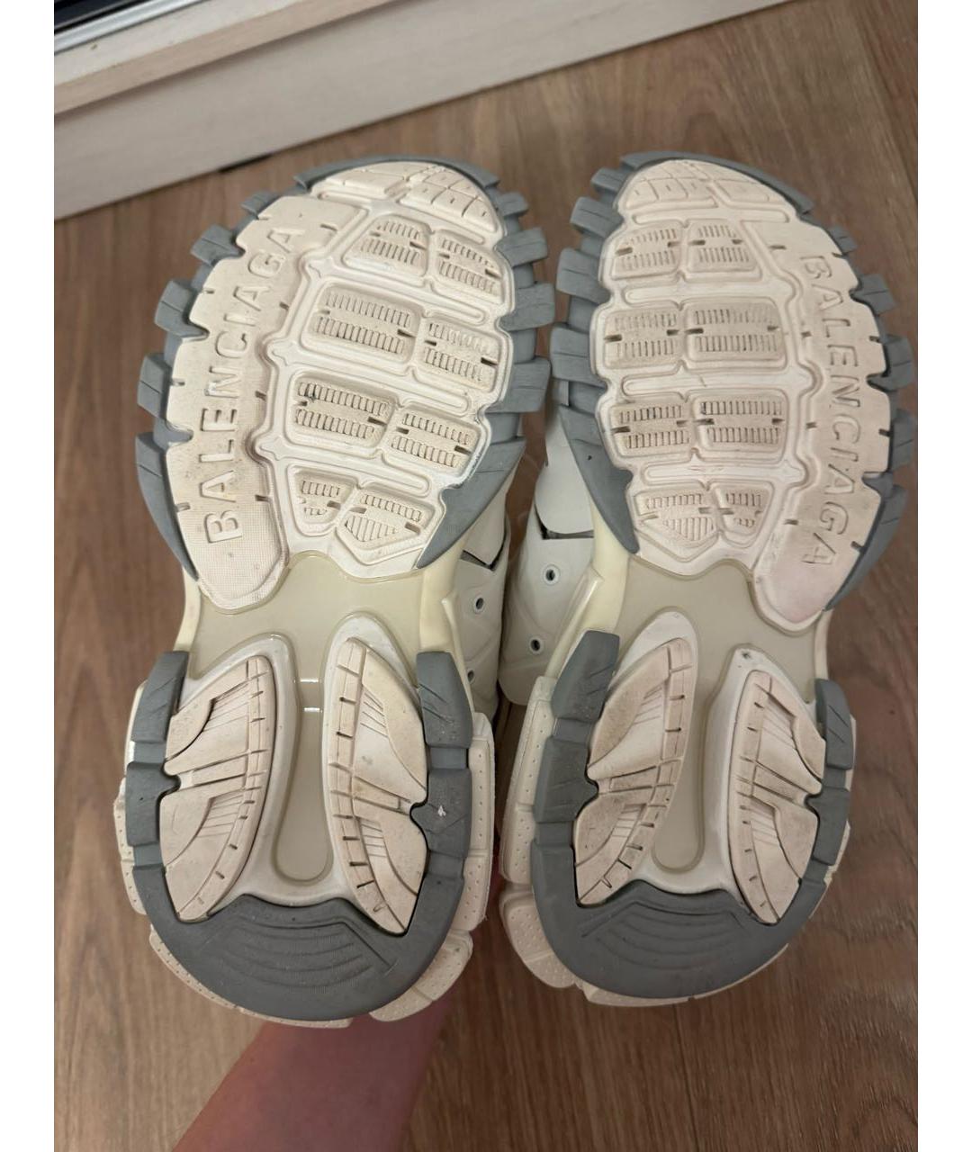 BALENCIAGA Белые текстильные кроссовки, фото 5