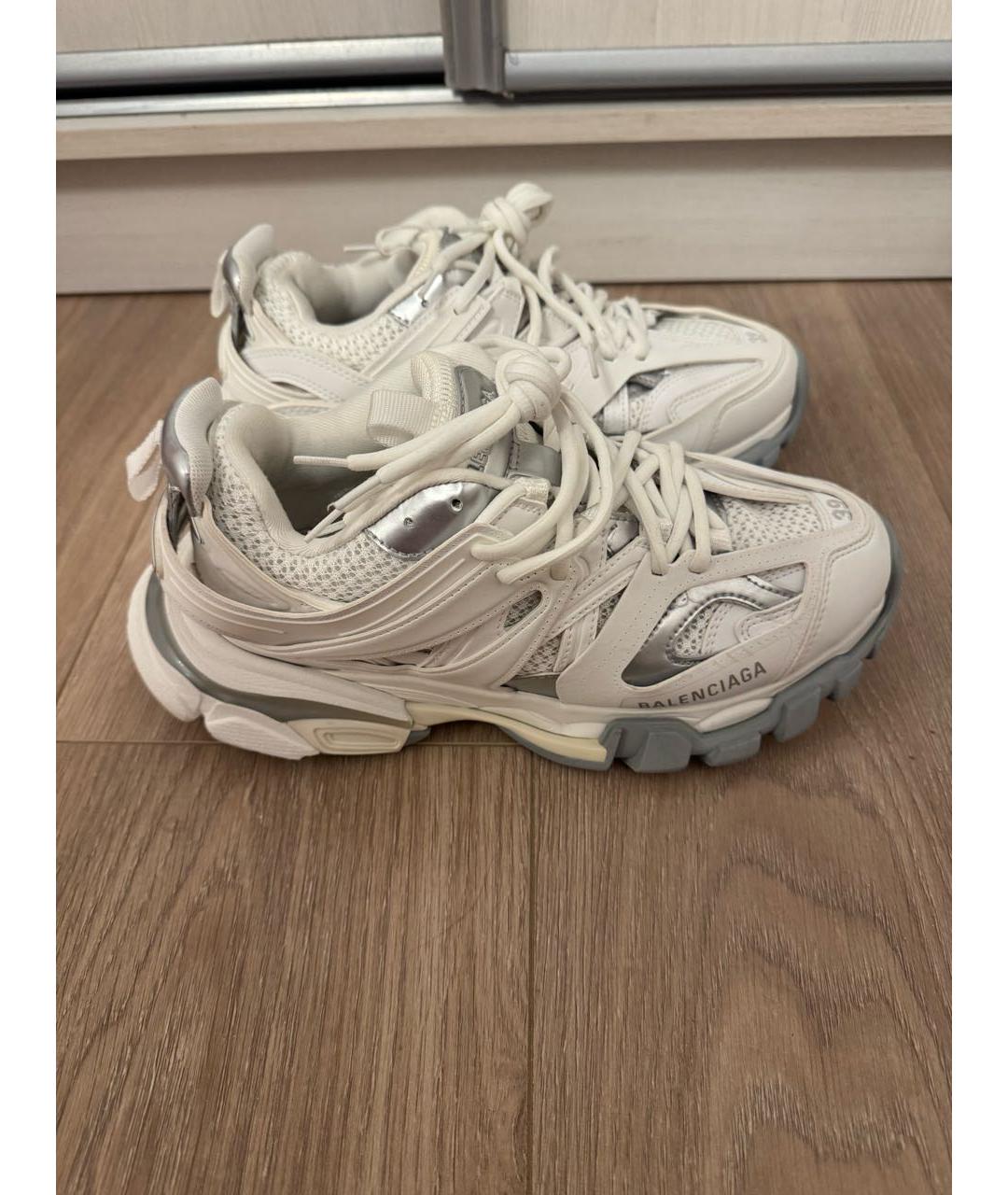 BALENCIAGA Белые текстильные кроссовки, фото 6