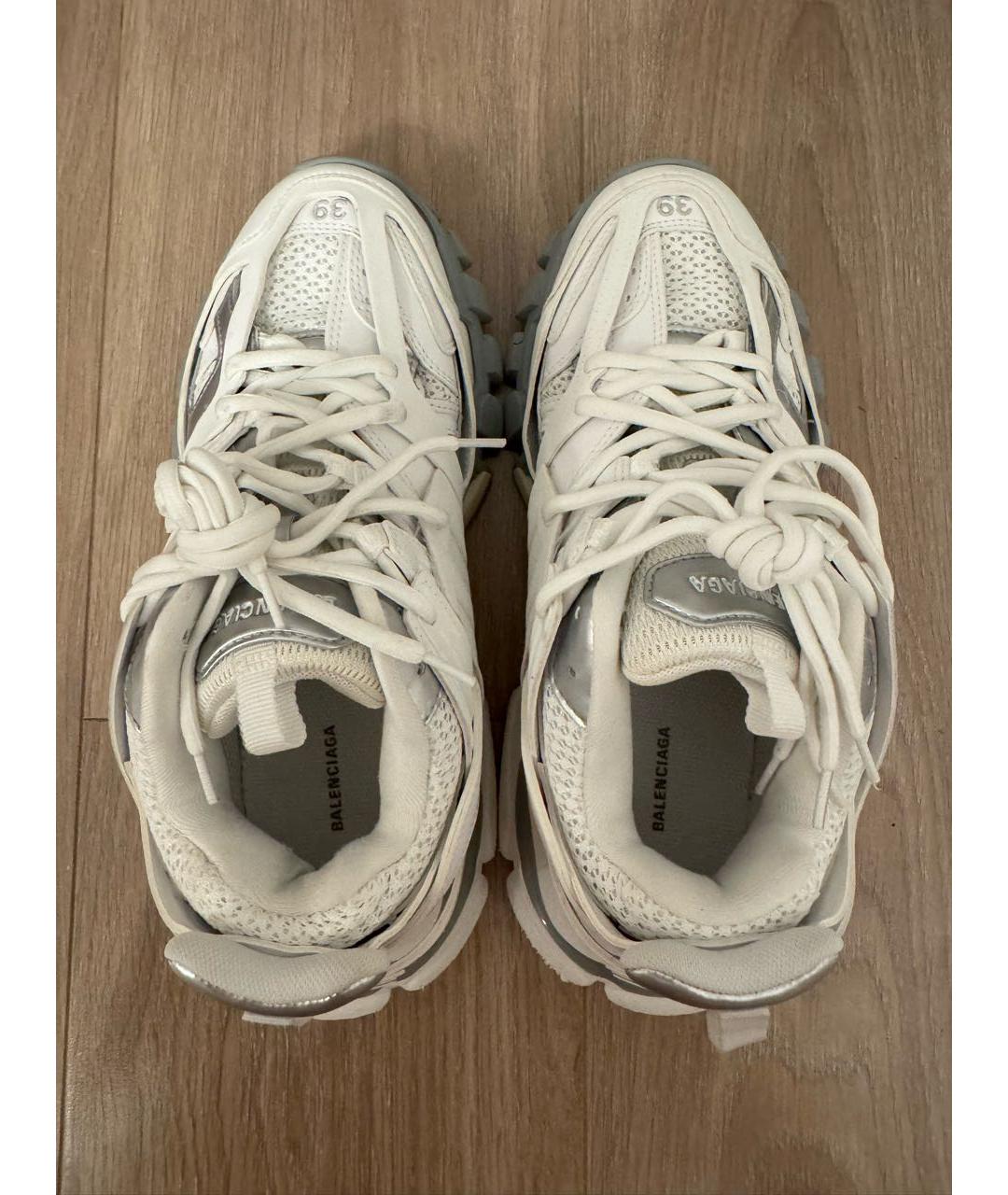BALENCIAGA Белые текстильные кроссовки, фото 3