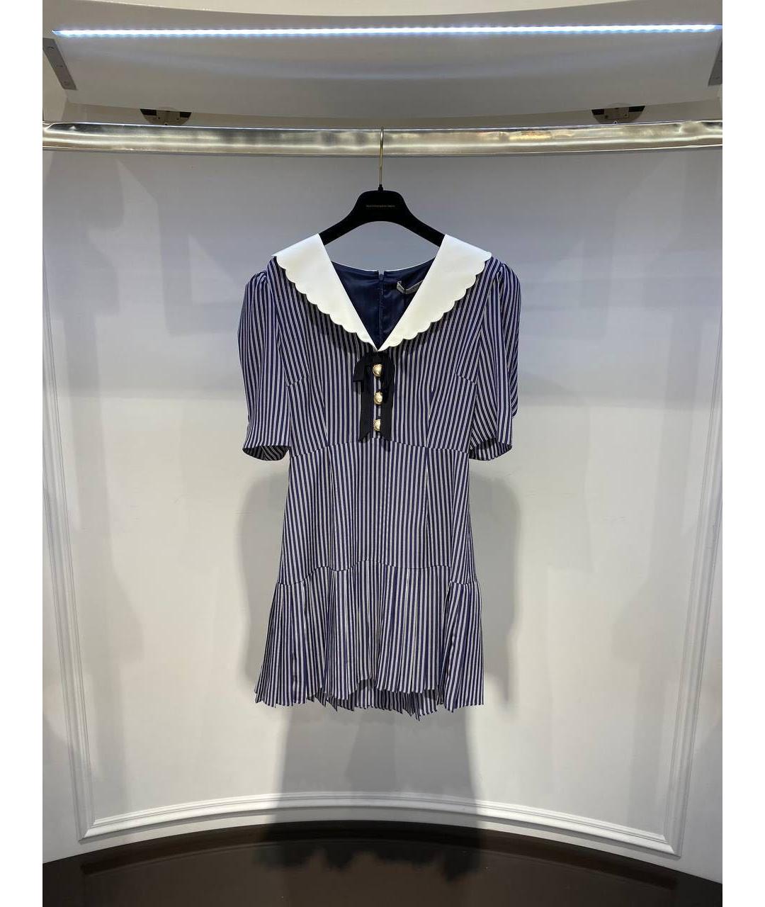 ALESSANDRA RICH Мульти шелковое повседневное платье, фото 2