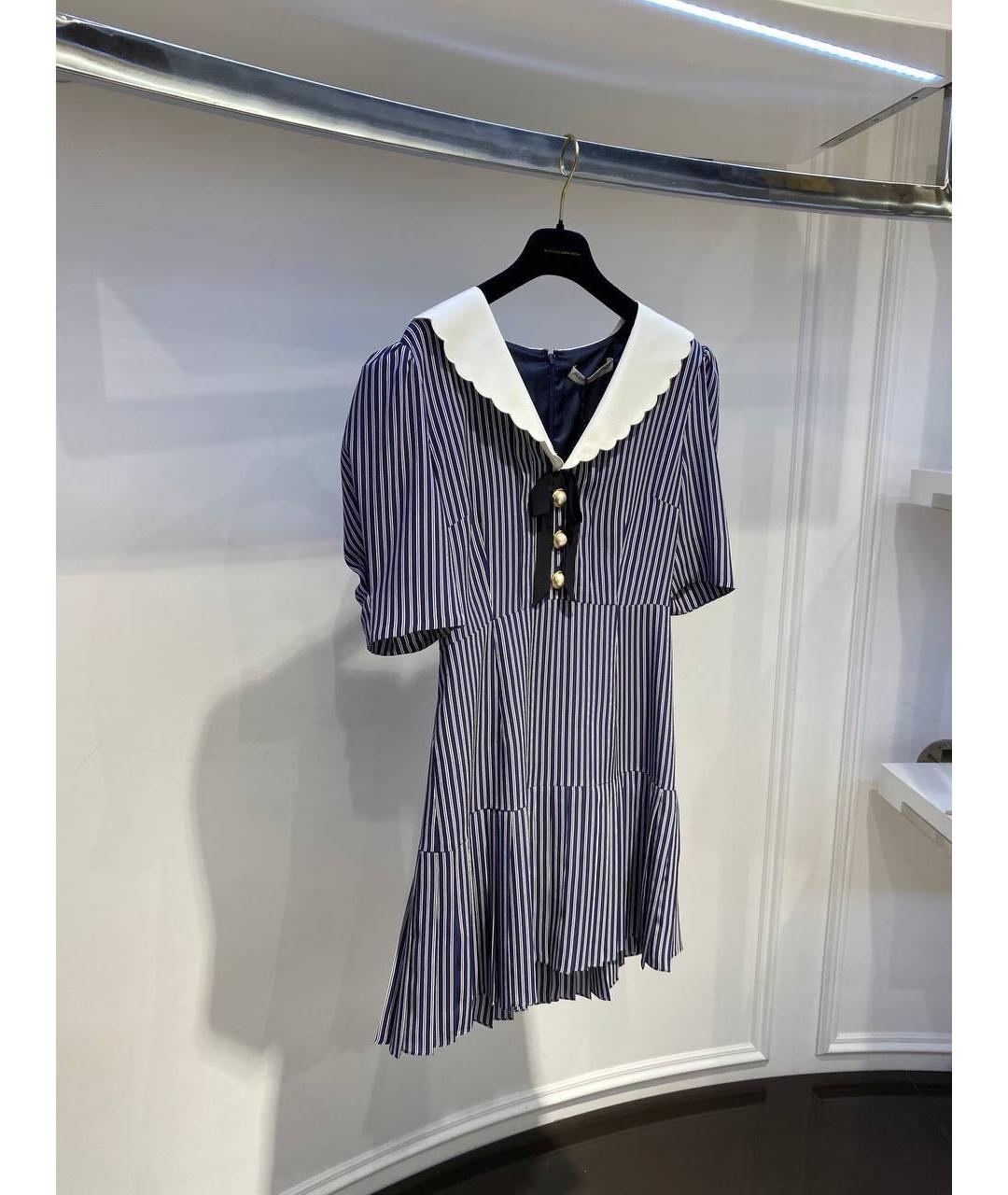 ALESSANDRA RICH Мульти шелковое повседневное платье, фото 4