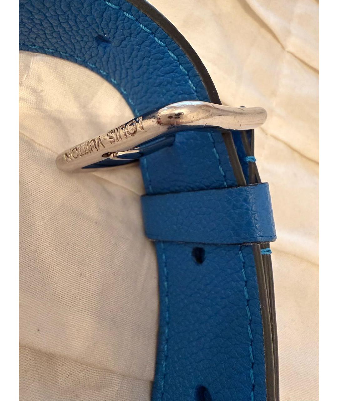 LOUIS VUITTON Черная кожаная сумка через плечо, фото 7