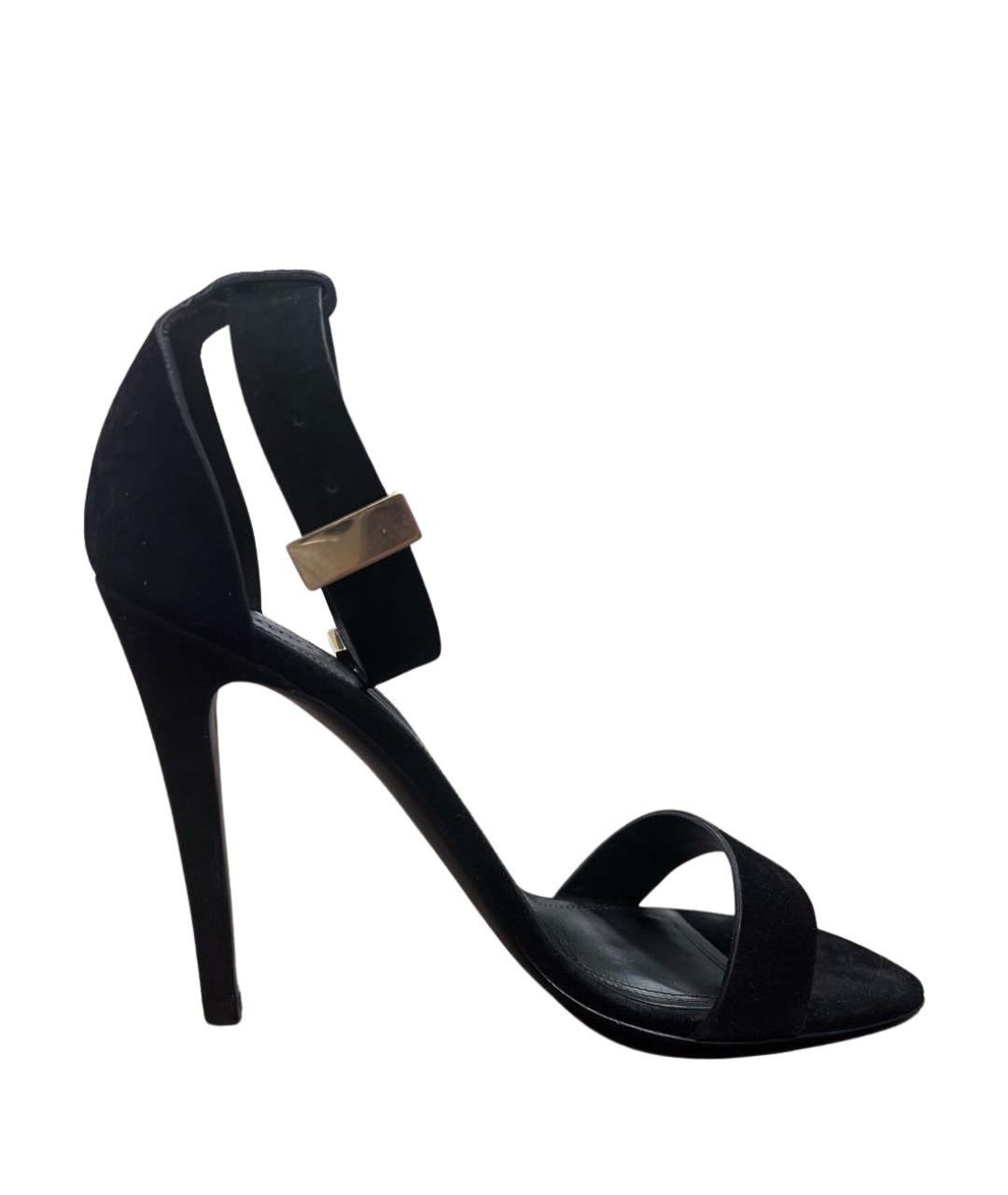 CELINE Черные замшевые босоножки, фото 1