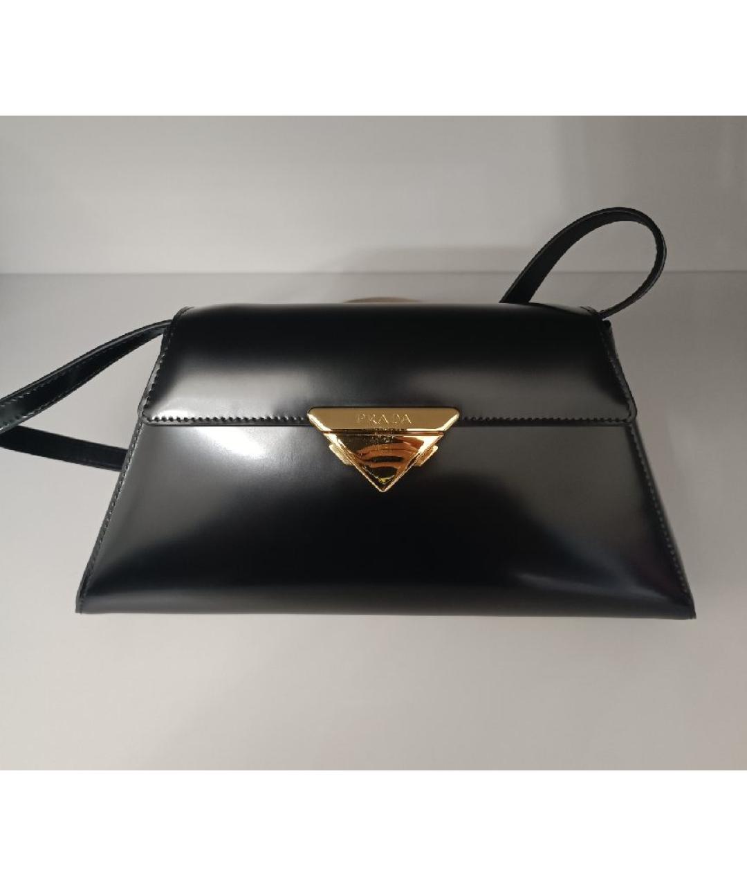 PRADA Черная кожаная сумка через плечо, фото 2