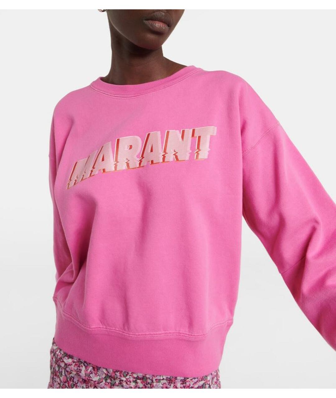 ISABEL MARANT Розовый хлопковый джемпер / свитер, фото 4