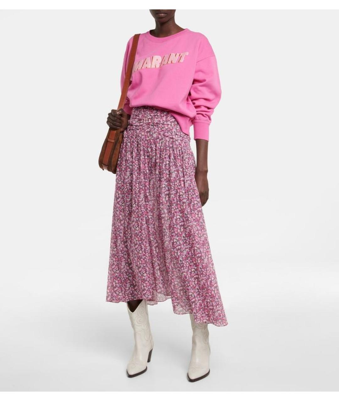 ISABEL MARANT Розовый хлопковый джемпер / свитер, фото 2