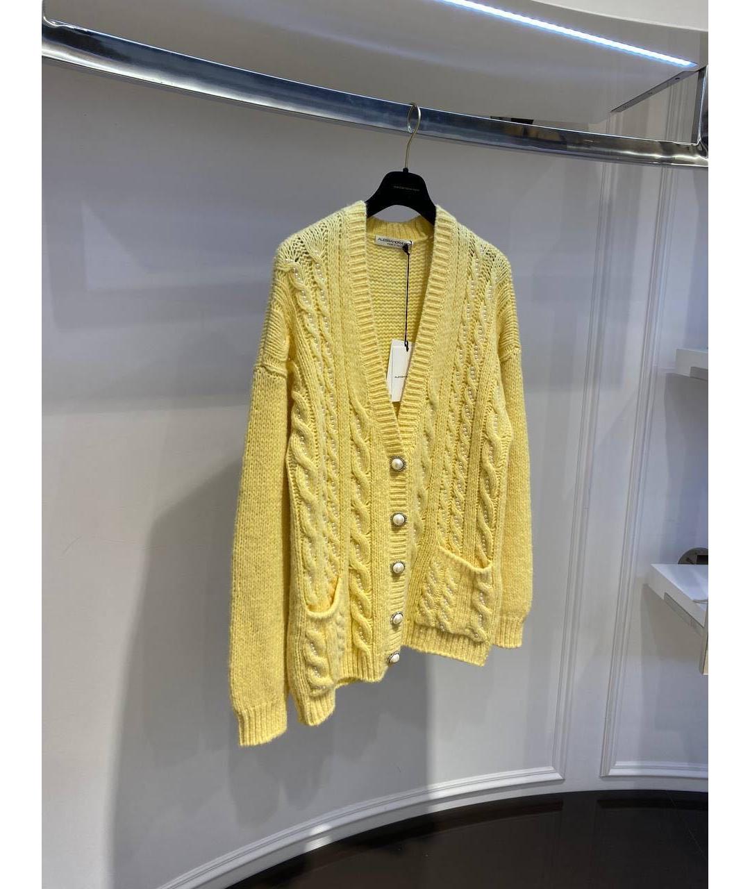 ALESSANDRA RICH Желтый кардиган, фото 3