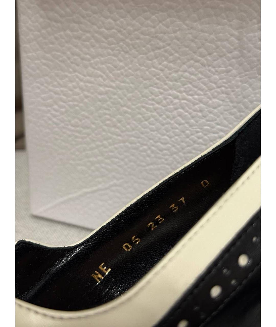 CHRISTIAN DIOR Черные кожаные туфли, фото 5