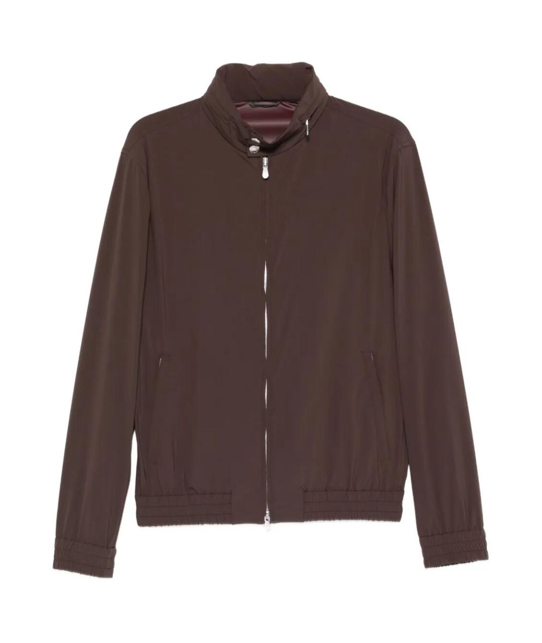 BRUNELLO CUCINELLI Коричневая полиамидовая куртка, фото 1