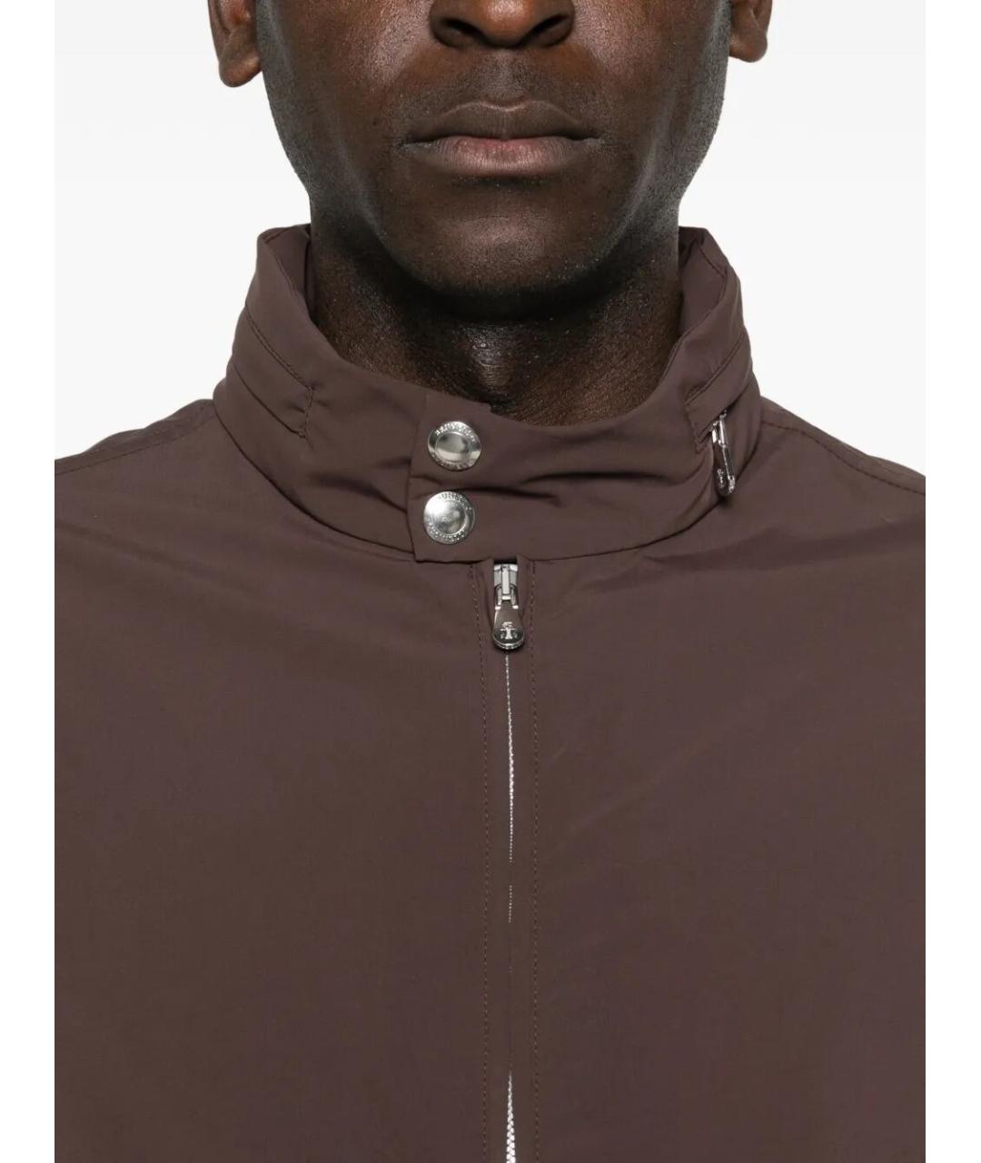 BRUNELLO CUCINELLI Коричневая полиамидовая куртка, фото 4