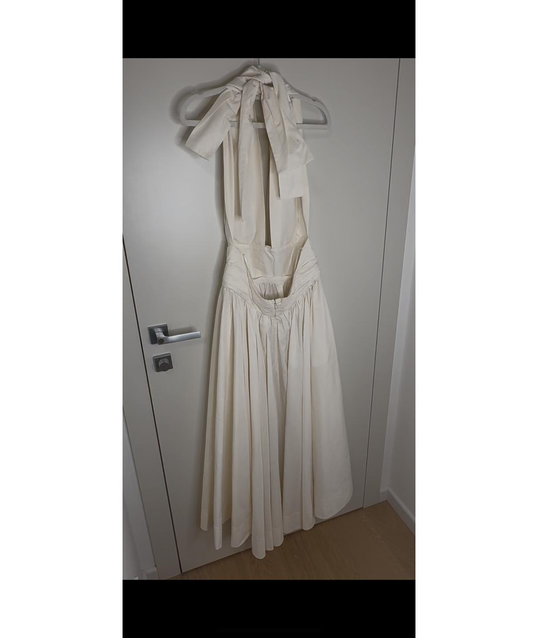 CHRISTIAN DIOR Белое хлопковое вечернее платье, фото 2