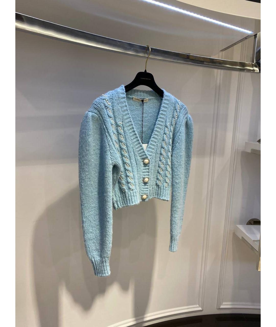 ALESSANDRA RICH Голубой кардиган, фото 3
