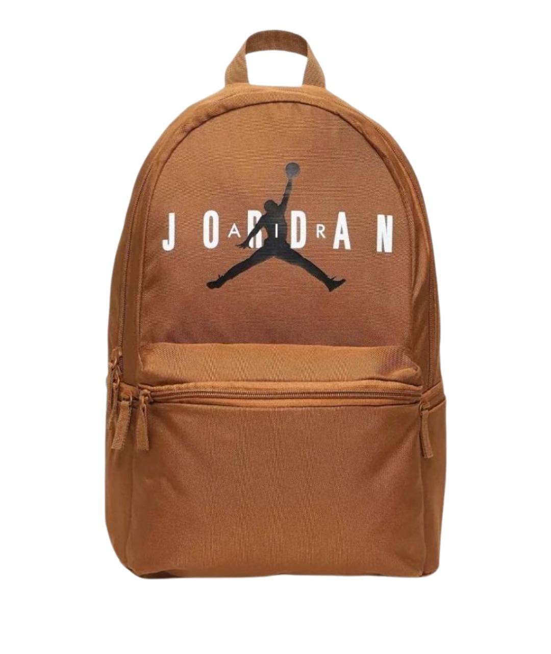 JORDAN Коричневый тканевый рюкзак, фото 1
