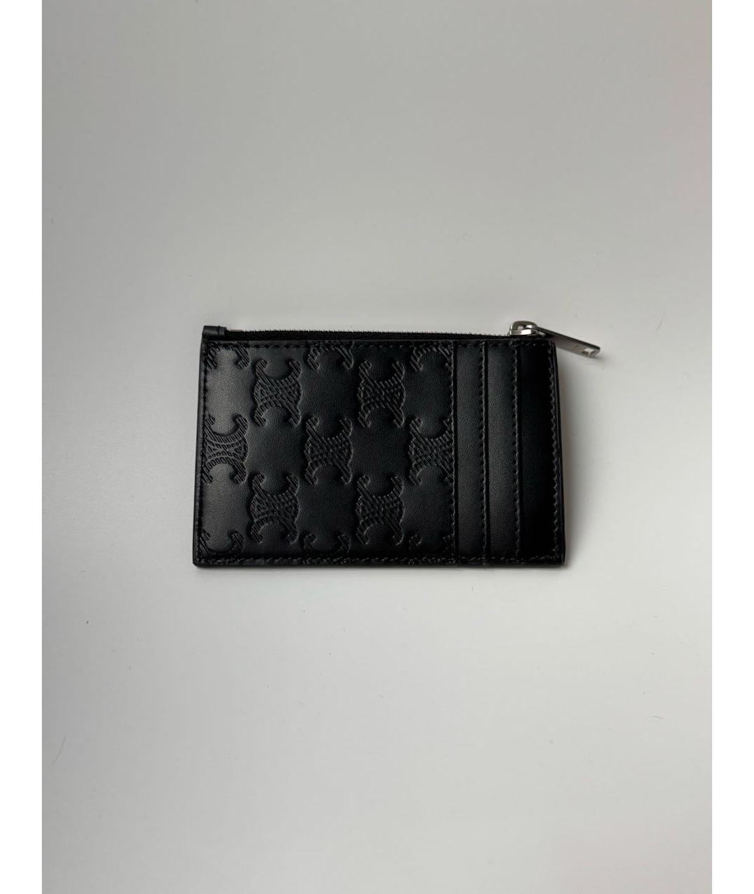 CELINE Черный кожаный кардхолдер, фото 3