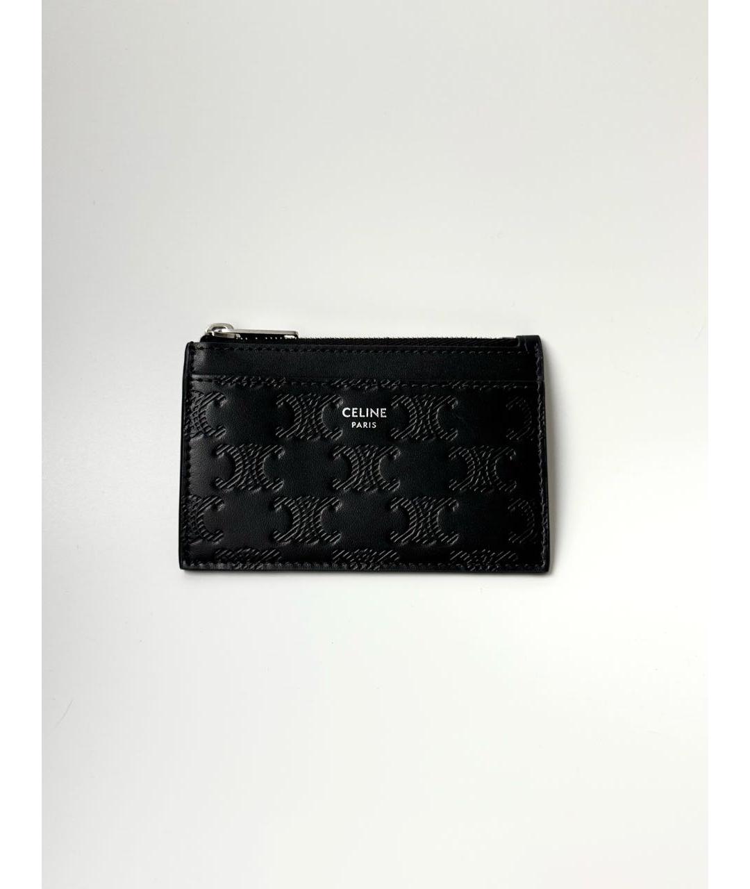 CELINE Черный кожаный кардхолдер, фото 5
